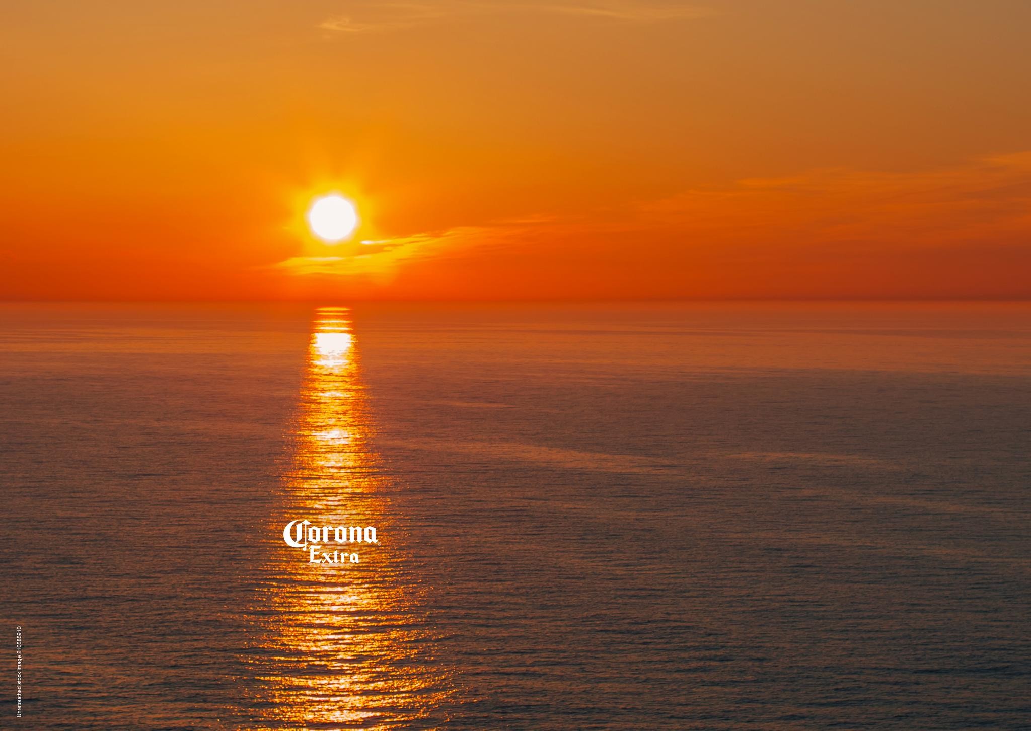 Corona sunset bottles entry the work