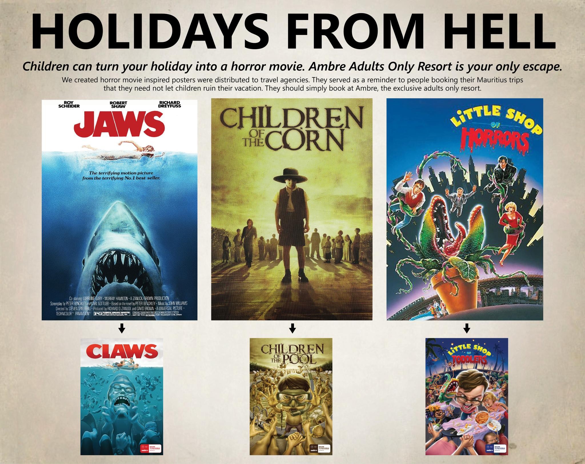 HOLIDAYS FROM HELL: CLAWS, CHILDREN OF THE POOL, LITTLE SHOP OF TODDLERS