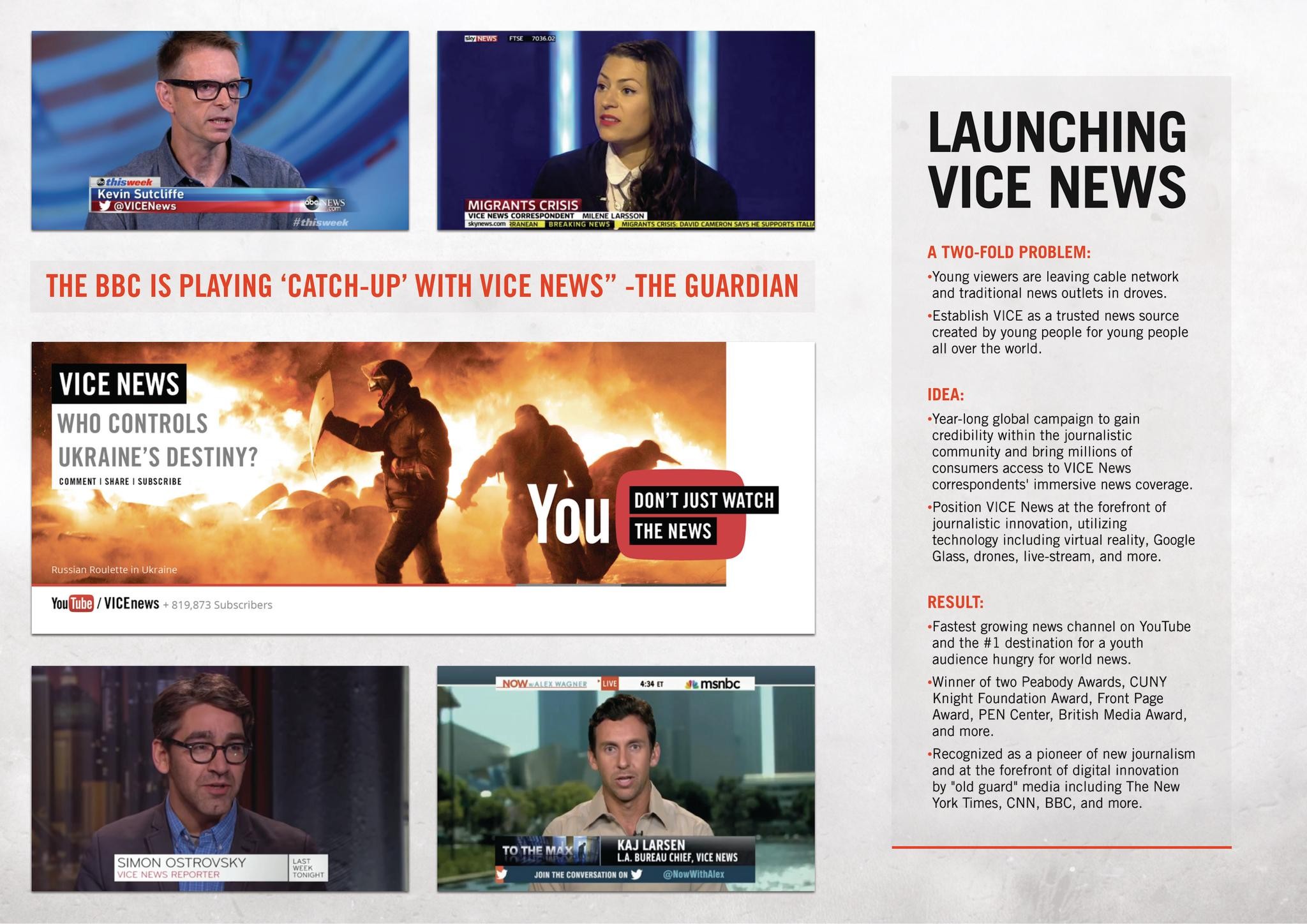 THE LAUNCH OF VICE NEWS