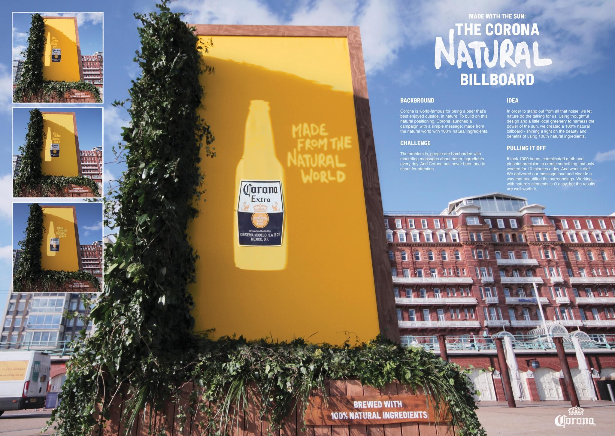 Made With The Sun: The Corona Natural Billboard