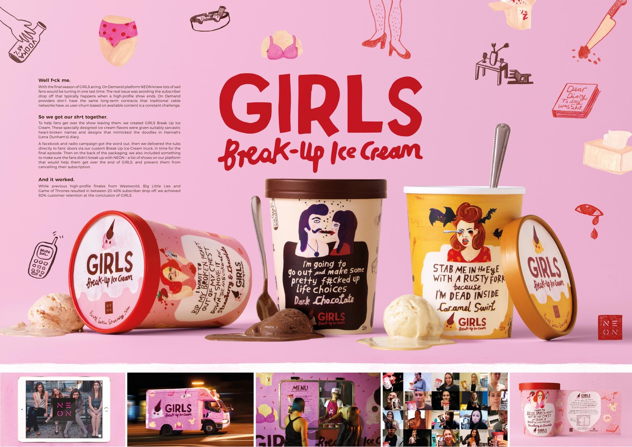 GIRLS Break Up Ice Cream