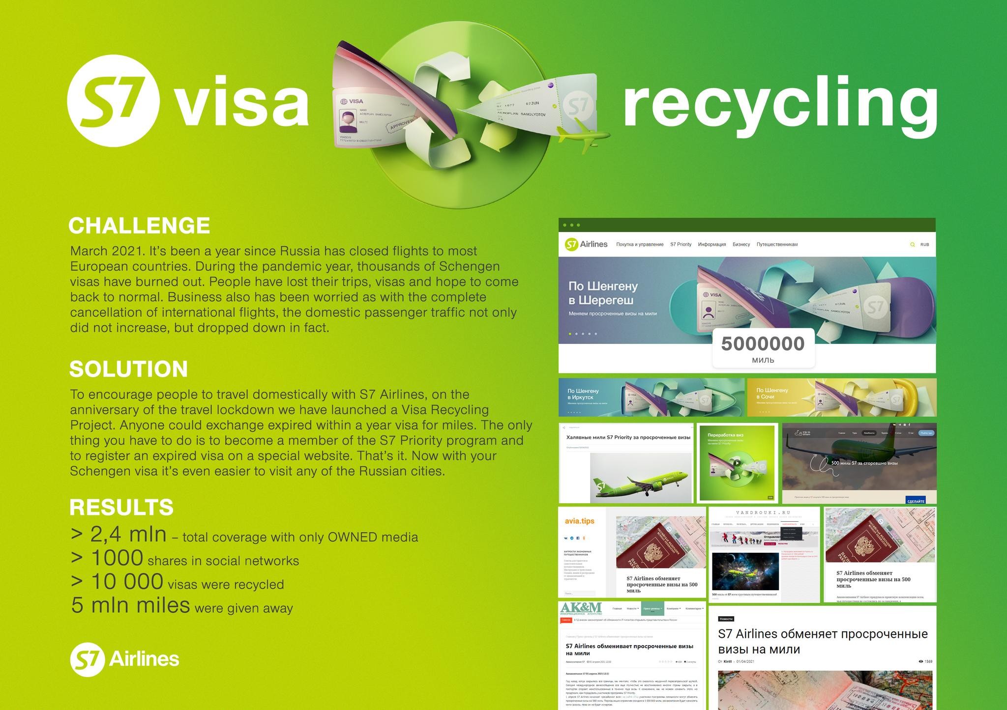 Visa recycling