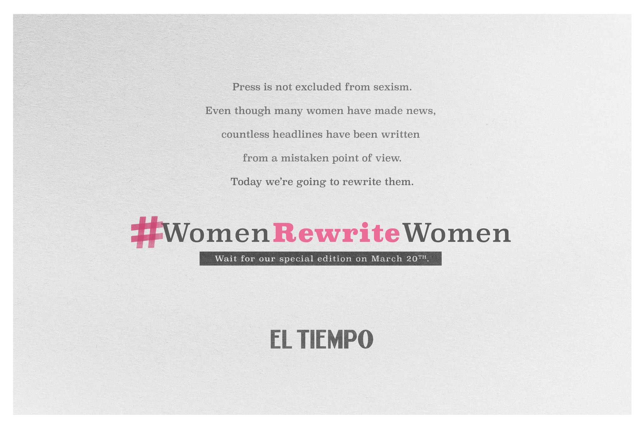 WOMEN REWRITE WOMEN | Entry | THE WORK