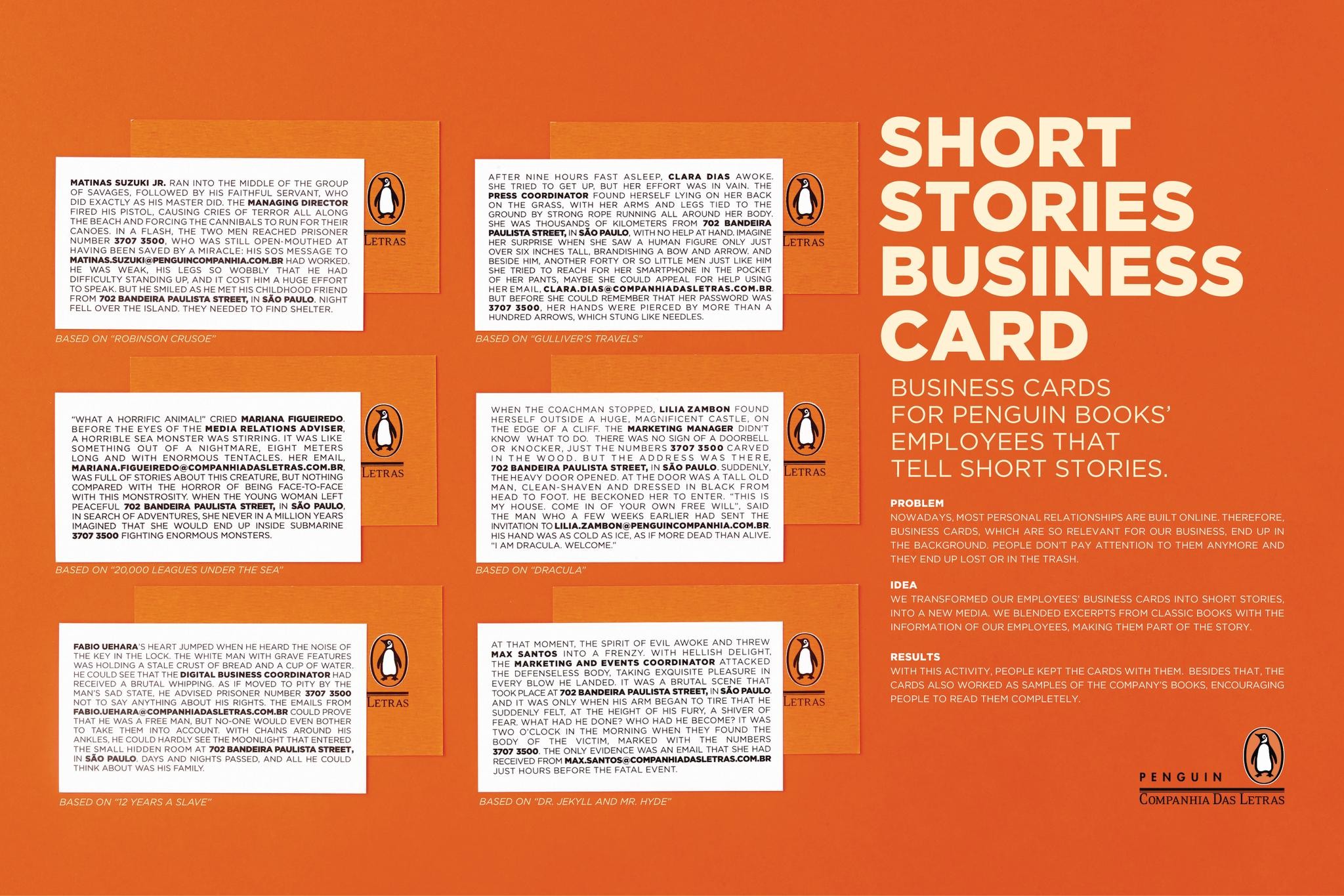 SHORT STORIES BUSINESS CARD