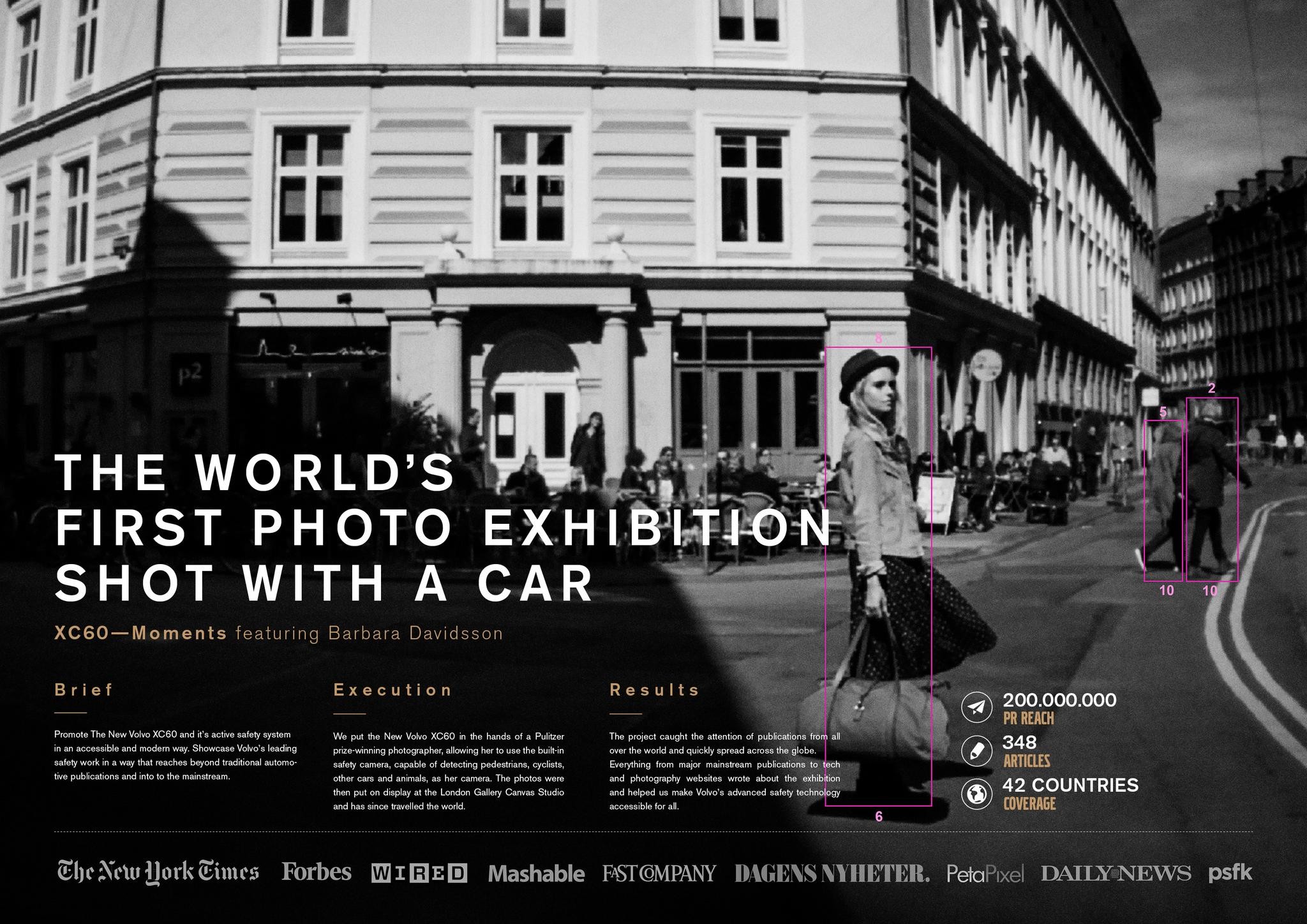 The world's first photo exhibition shot with a car