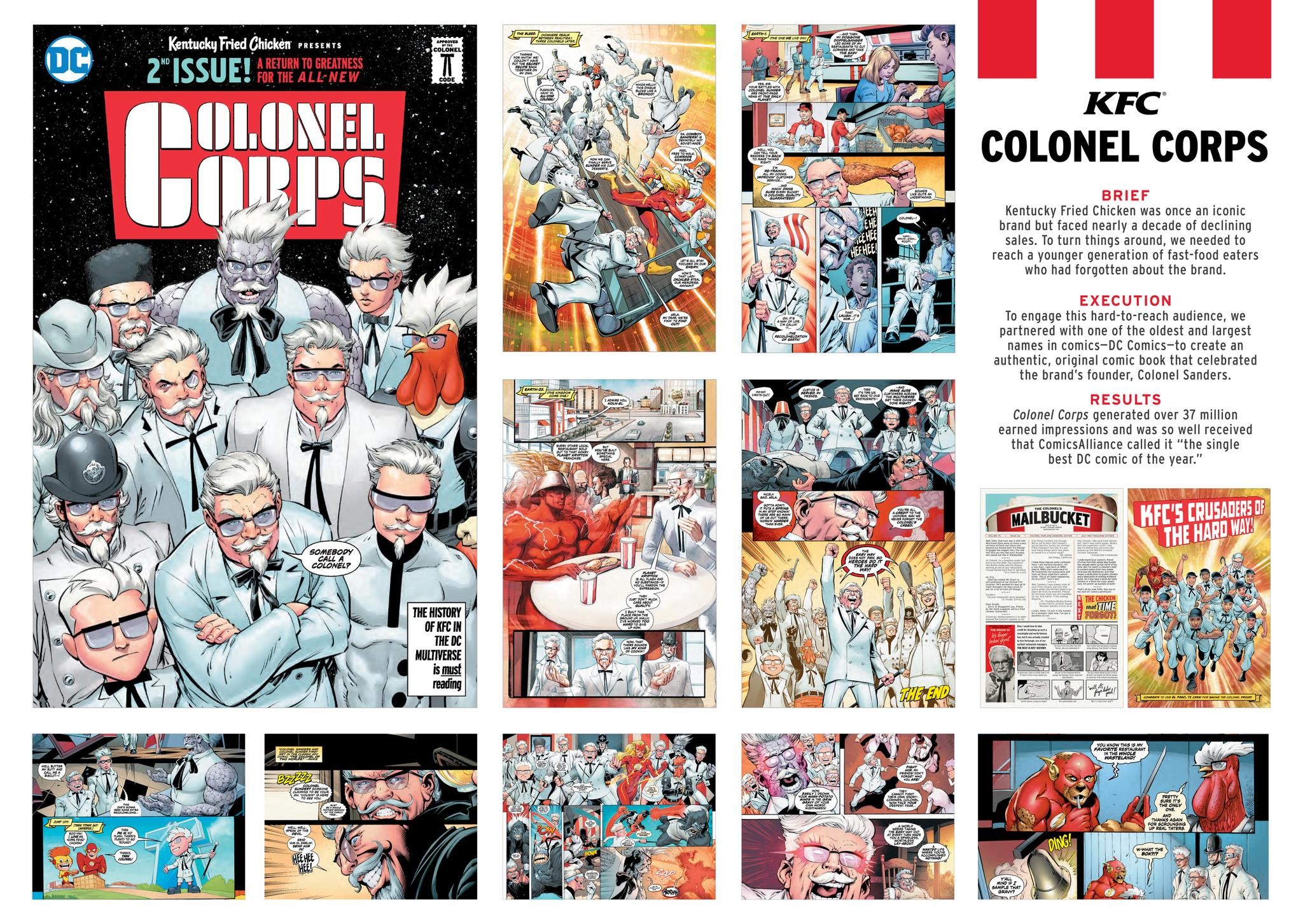 Colonel Corps KFC and DC Comics