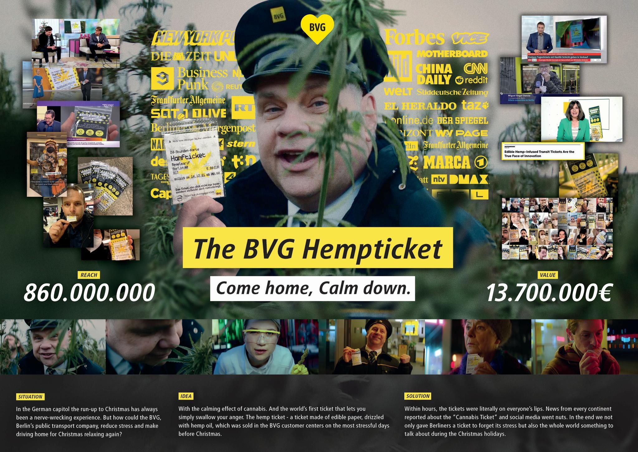 The BVG Hempticket – Come home, calm down.