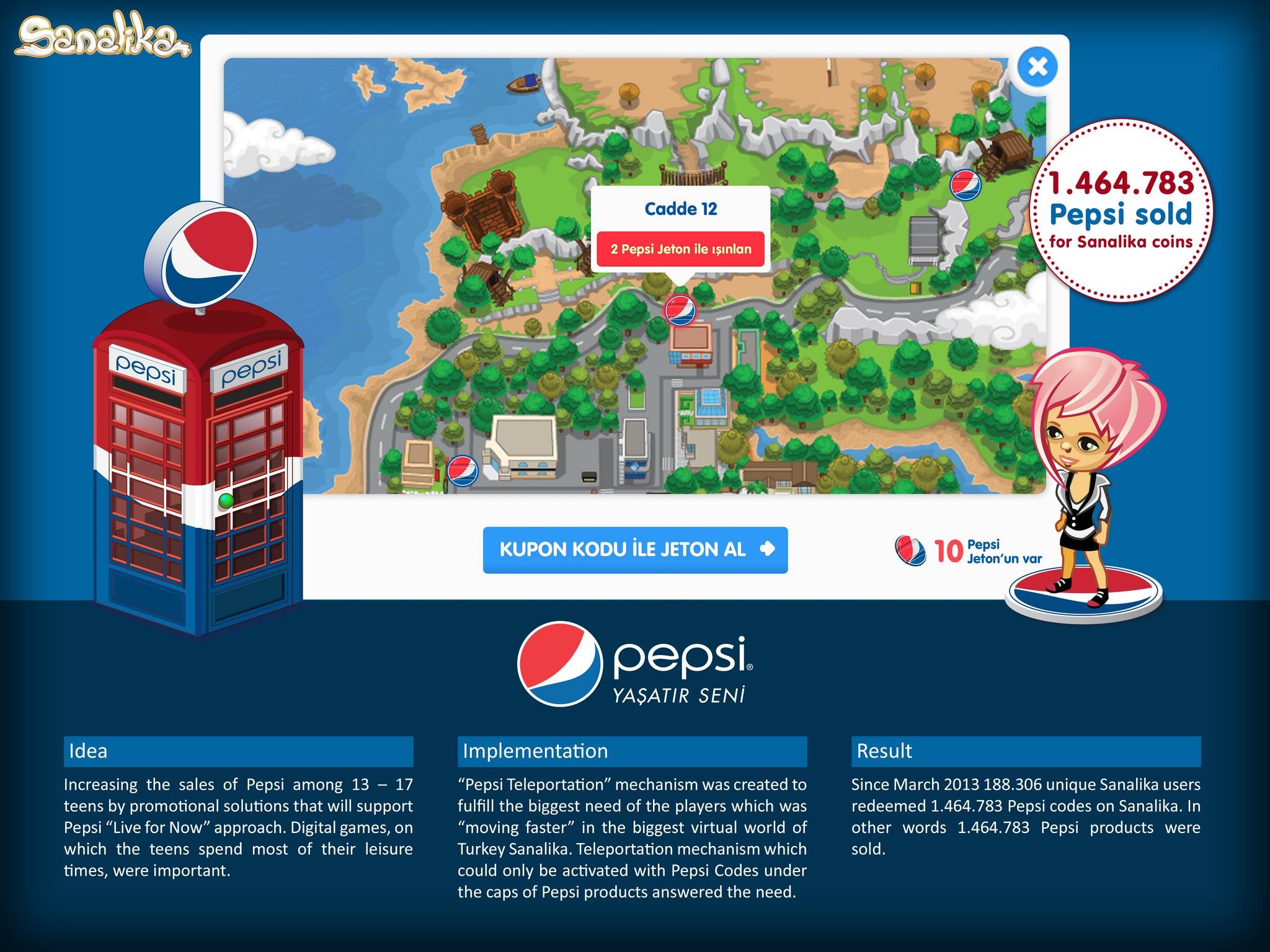 PEPSI & SANALIKA VIRTUAL WORLD INTEGRATION - TR