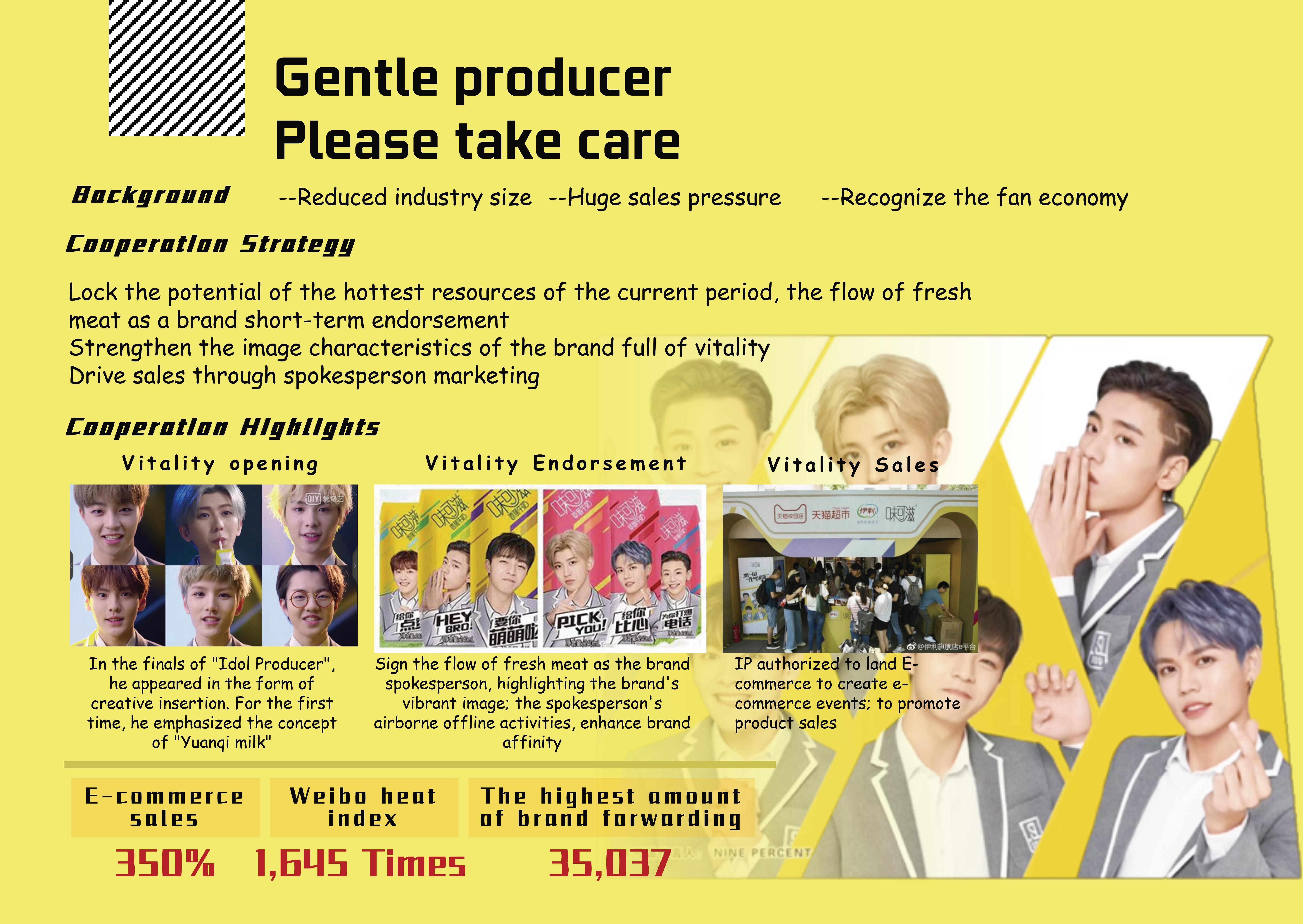 Gentle producer Please take care