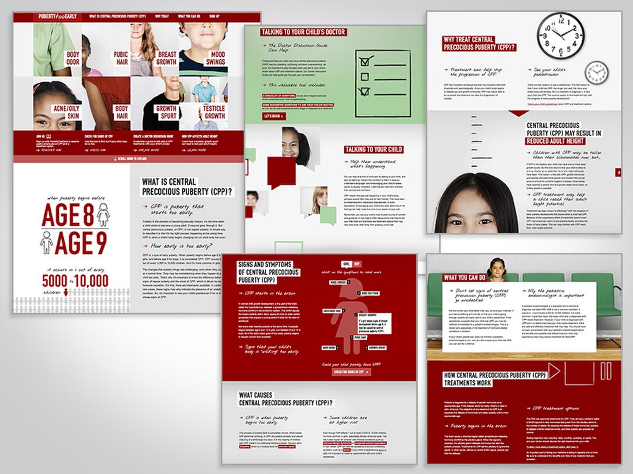 Pubertytooearly com campaign the work