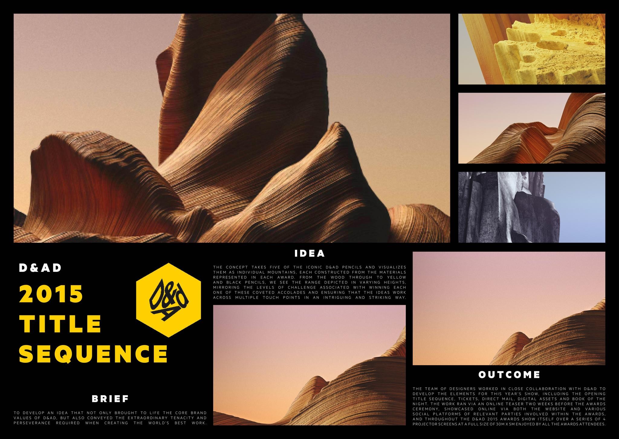 D&AD 2015 Title Sequence