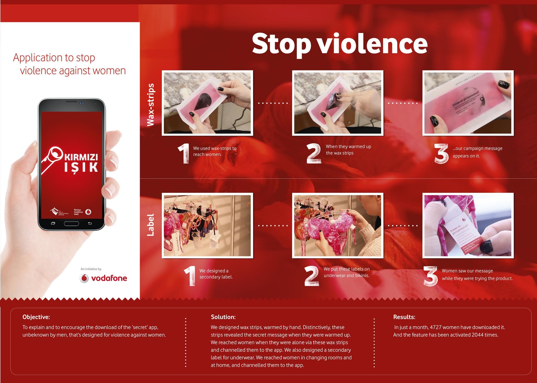 VODAFONE RED LIGHT APPLICATION (TO STOP VIOLENCE AGAINST WOMEN)