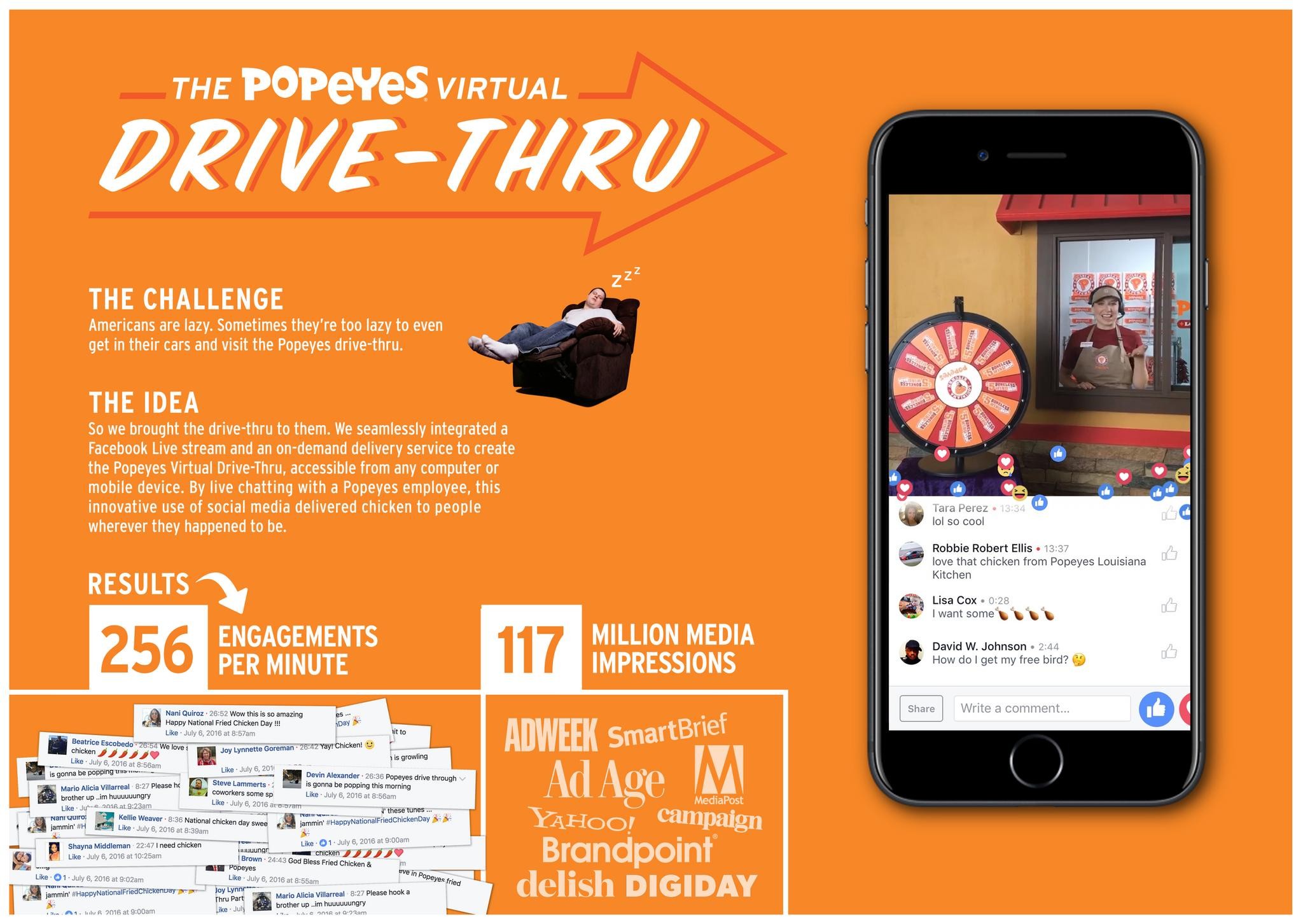 Popeyes Virtual DriveThru Campaign THE WORK