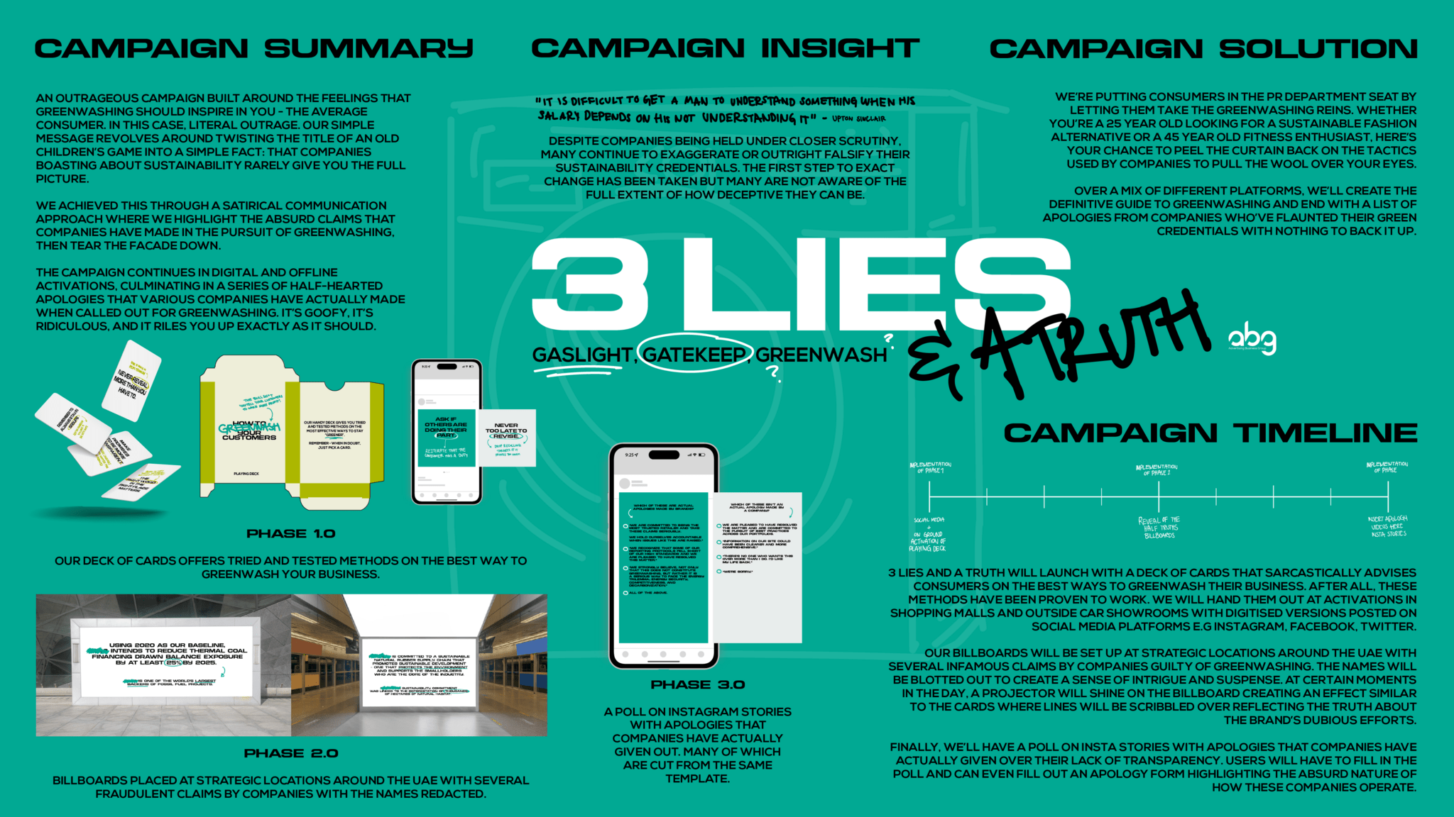 3 LIES & A TRUTH