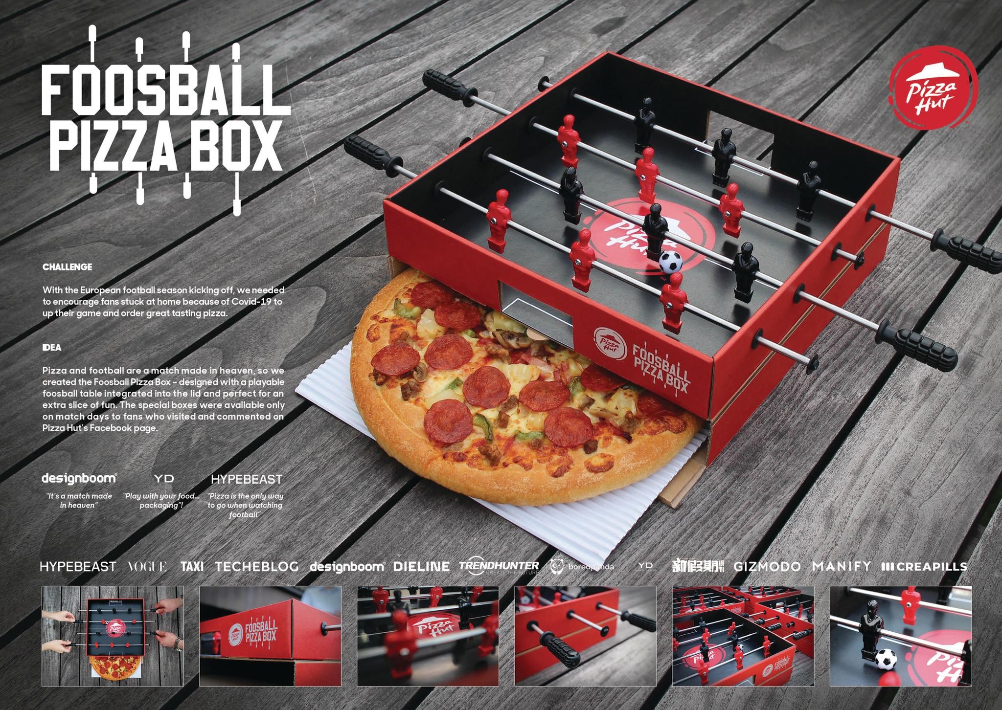Foosball Pizza Box