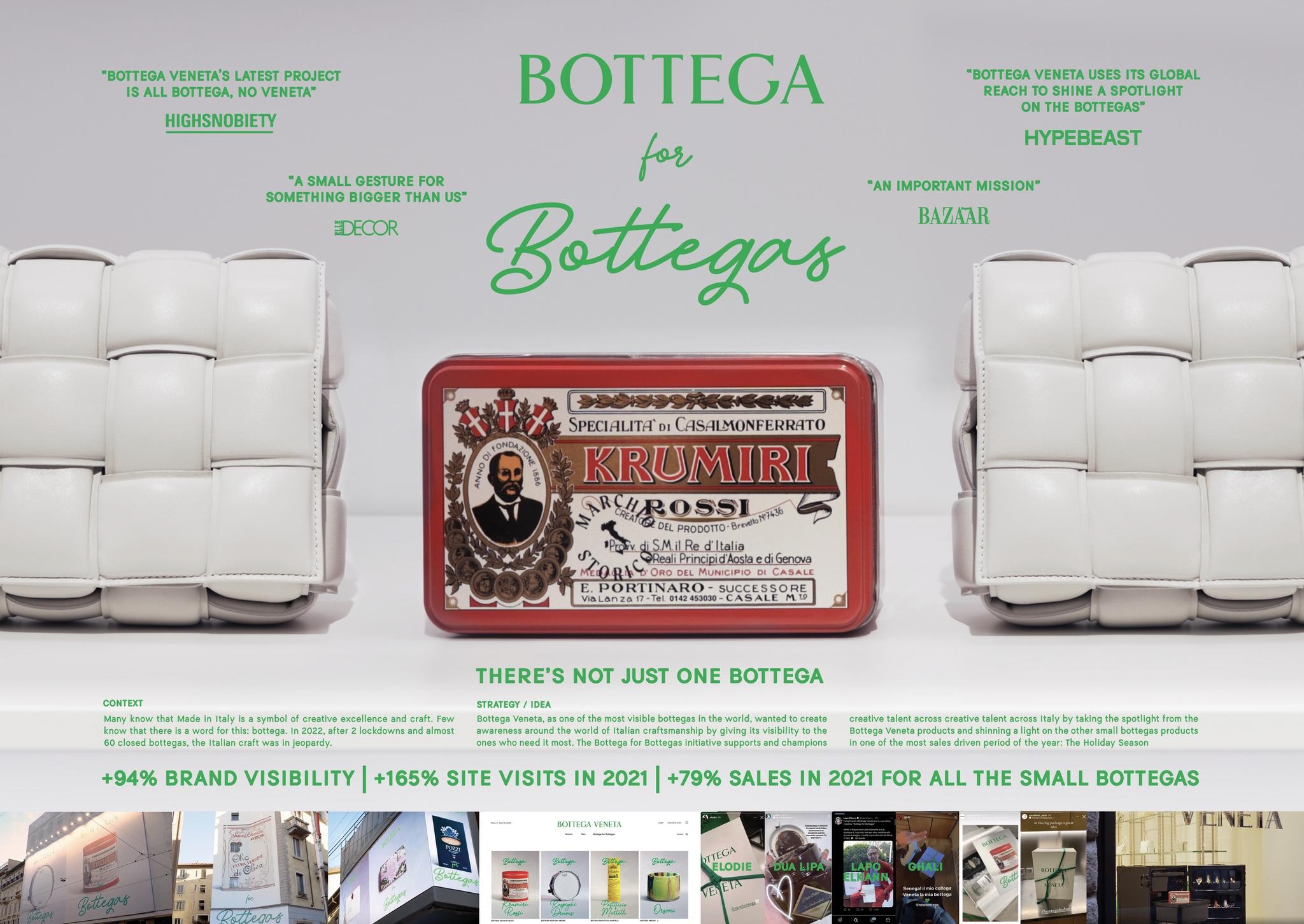 BOTTEGA FOR BOTTEGAS