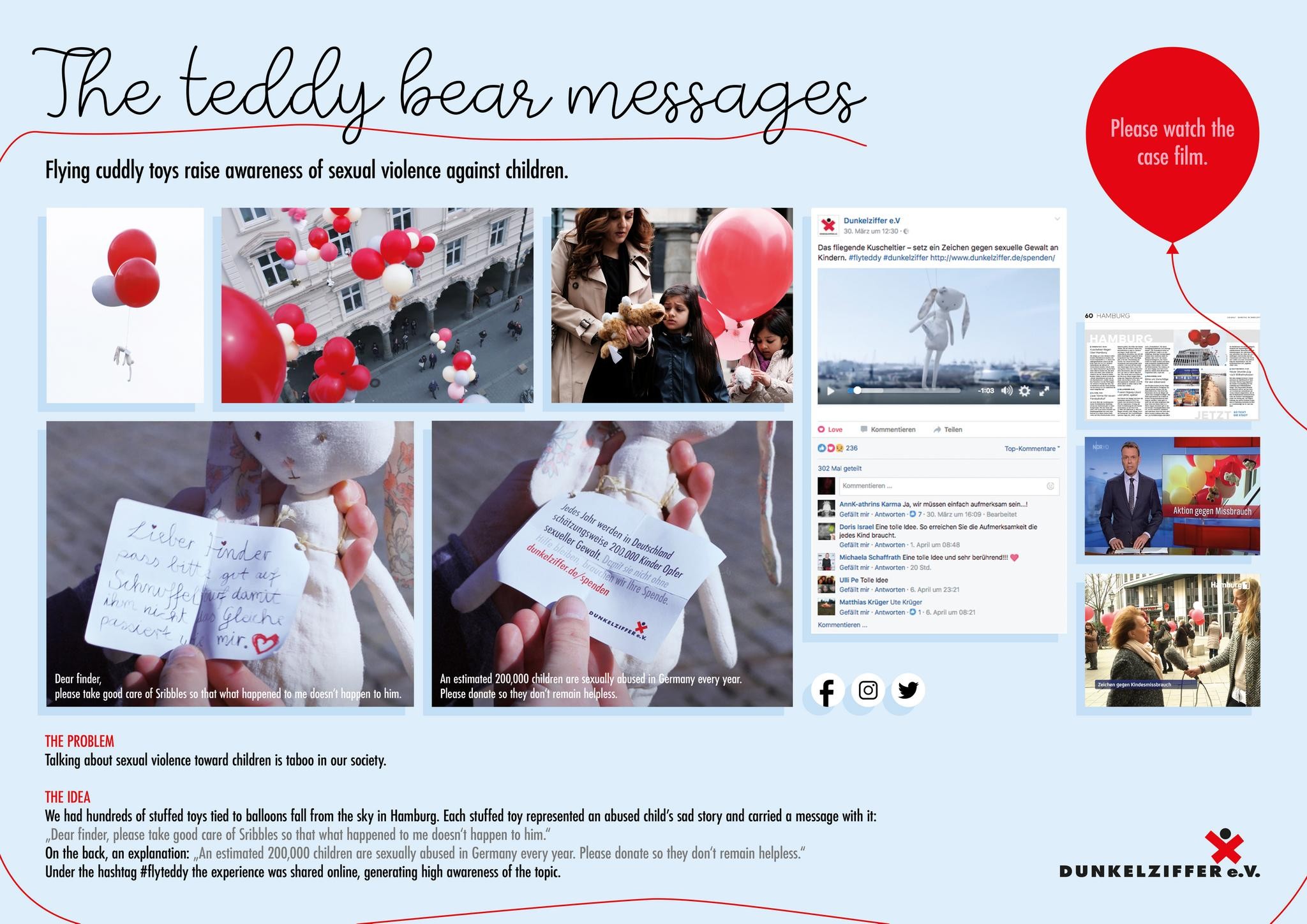 The teddy bear messages