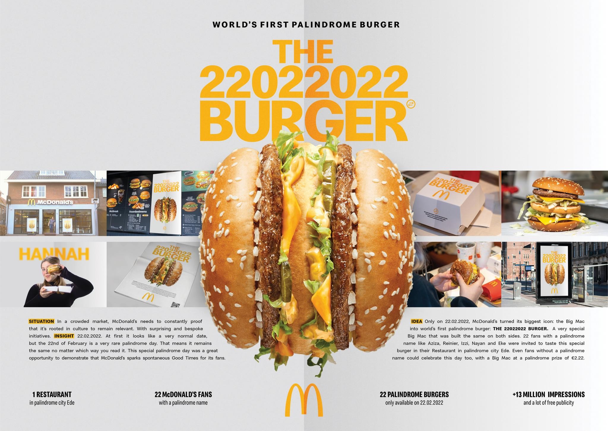 McDonald's 22022022 Burger (Palindrome Burger)