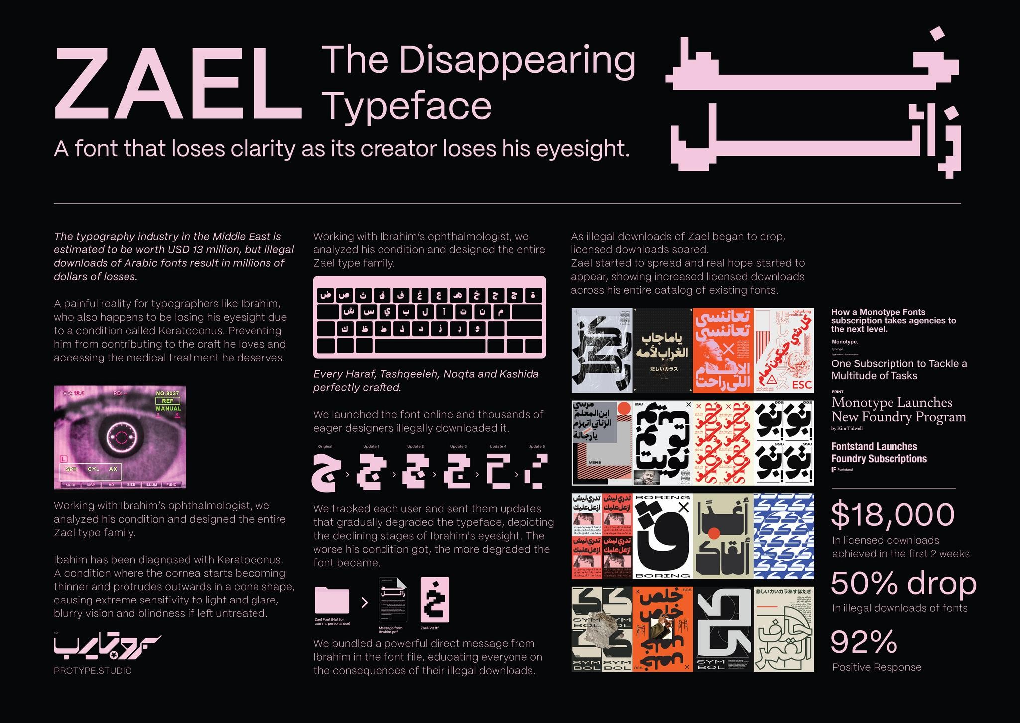 ZAEL - THE DISAPPEARING FONT
