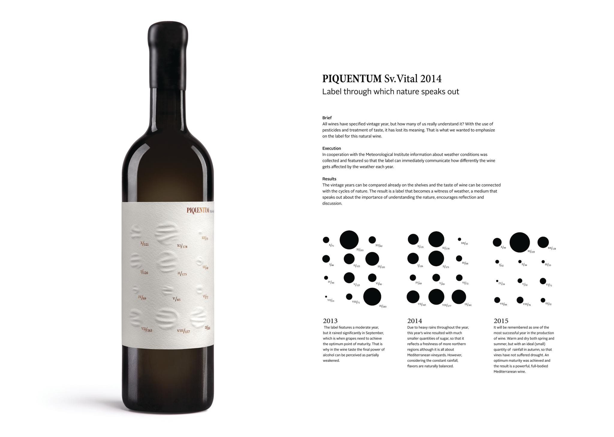PIQUENTUM Sv. Vital 2014 - Label through which nature speaks out