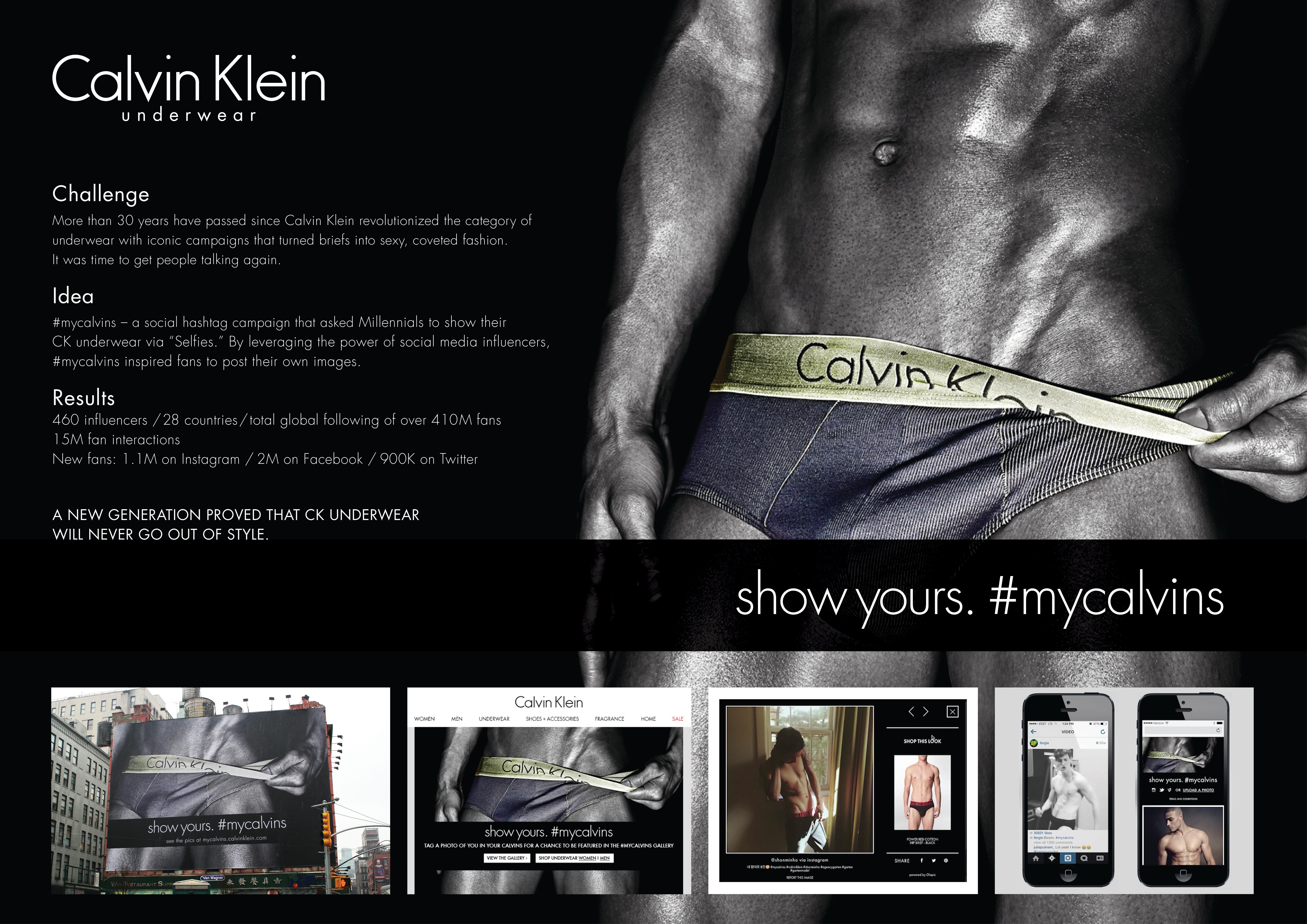 Calvin Klein launches the “show yours #mycalvins campaign - Red Cotton  Candy