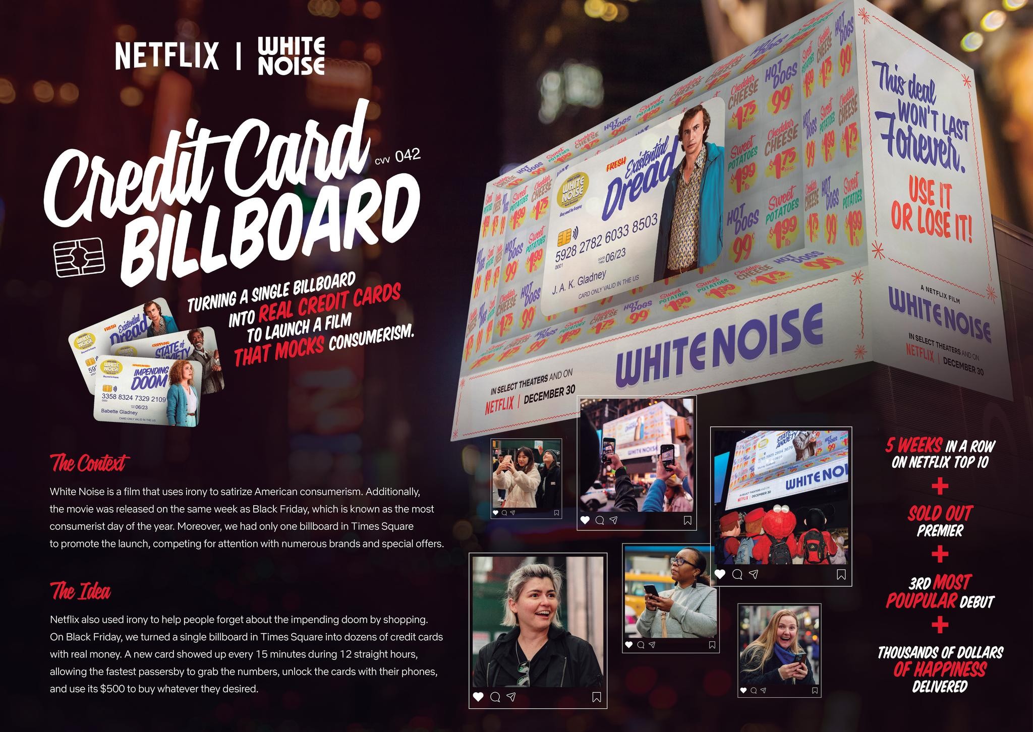 White Noise Credit Card Billboard