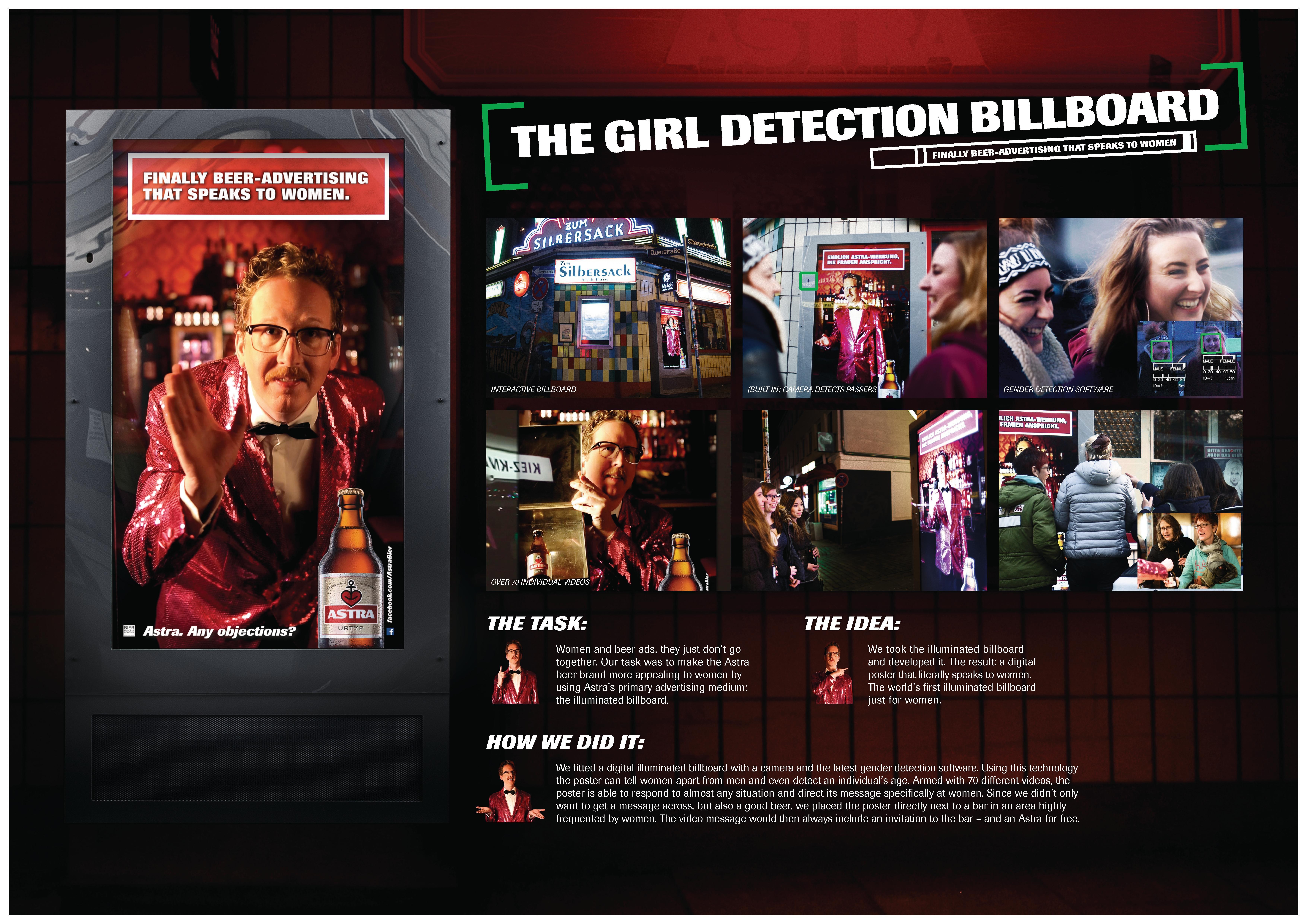 THE GIRL DETECTION BILLBOARD
