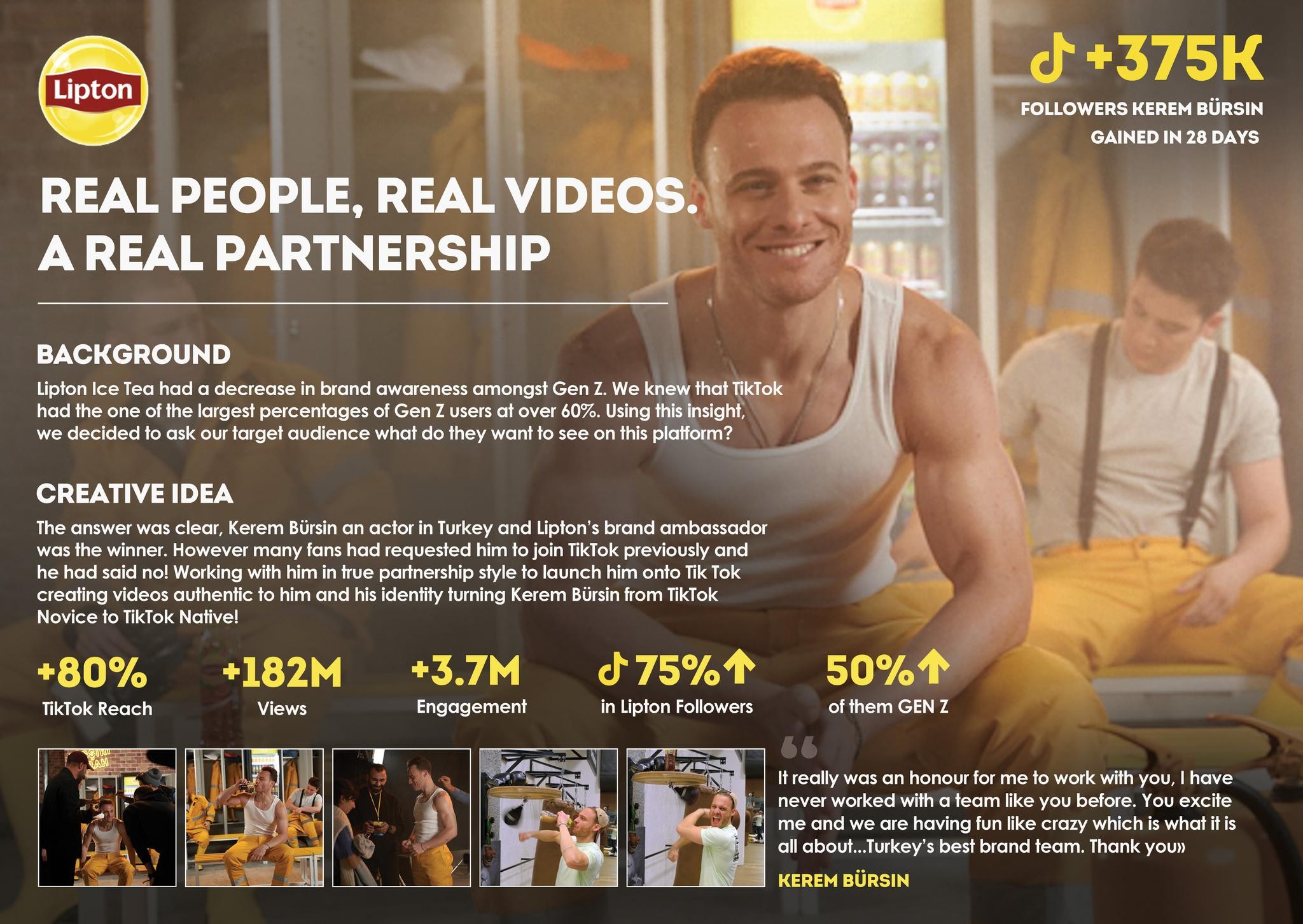 Real people, Real videos, a Real partnership