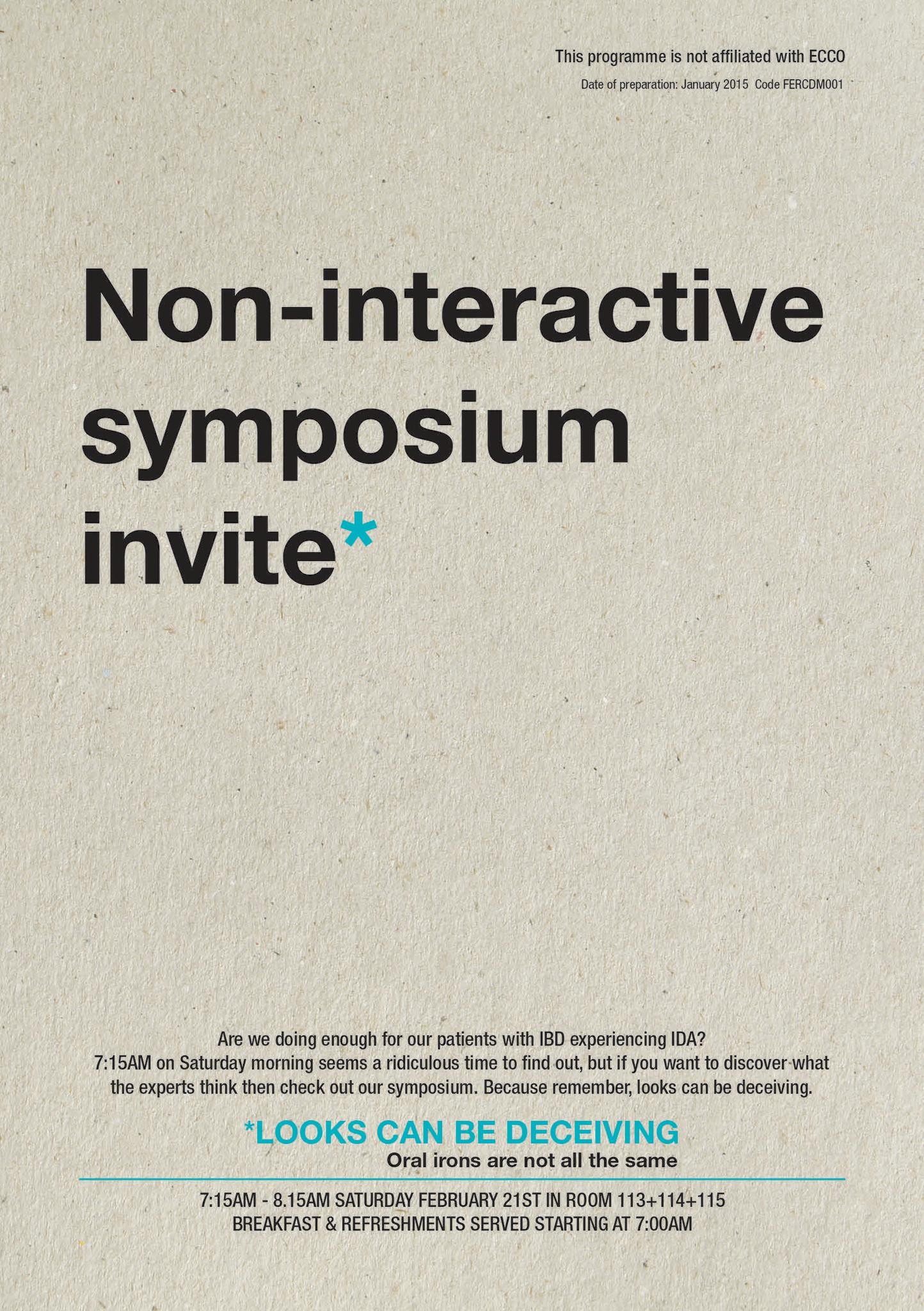 LOOKS CAN BE DECEIVING/NON INTERACTIVE INVITE