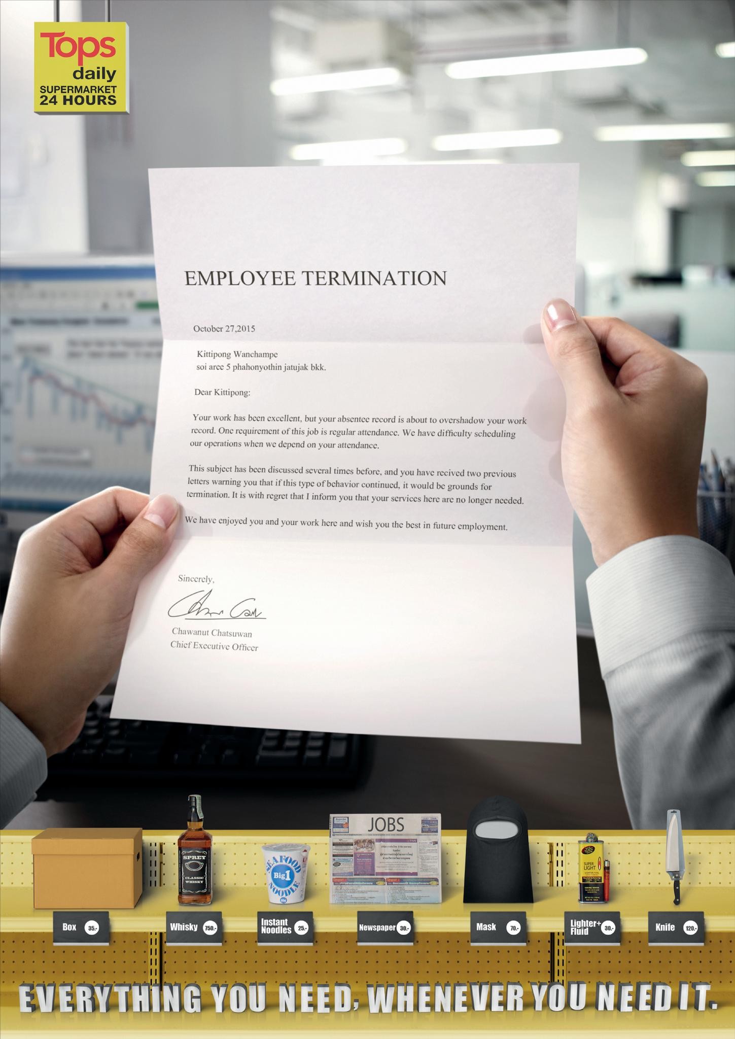 24 hours campaign - Employee Termination