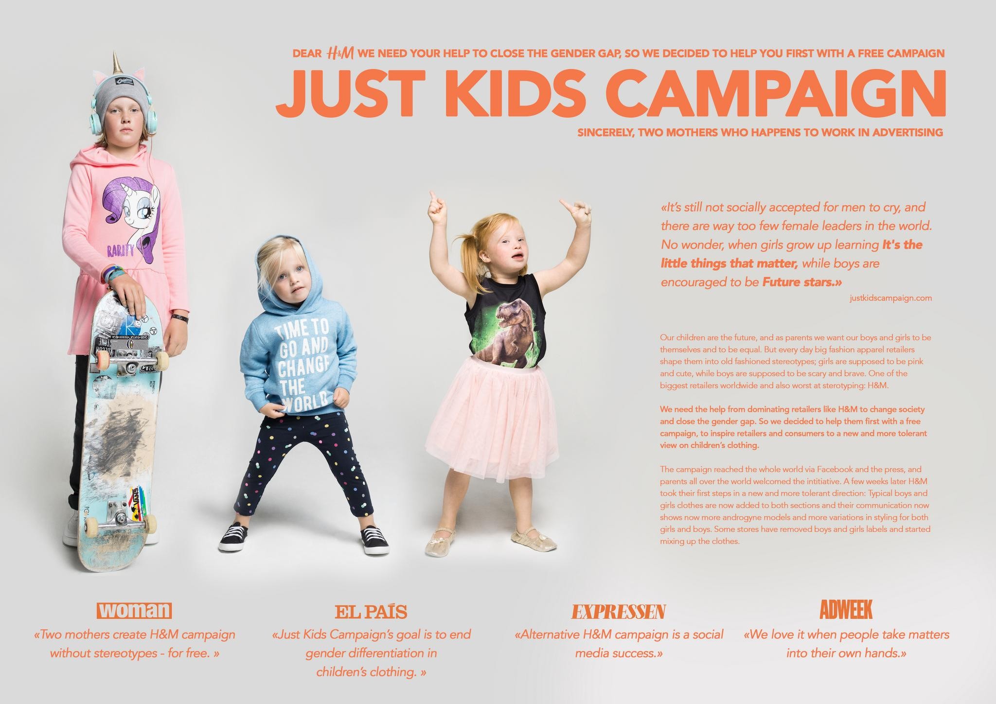 Just Kids Campaign Campaign THE WORK