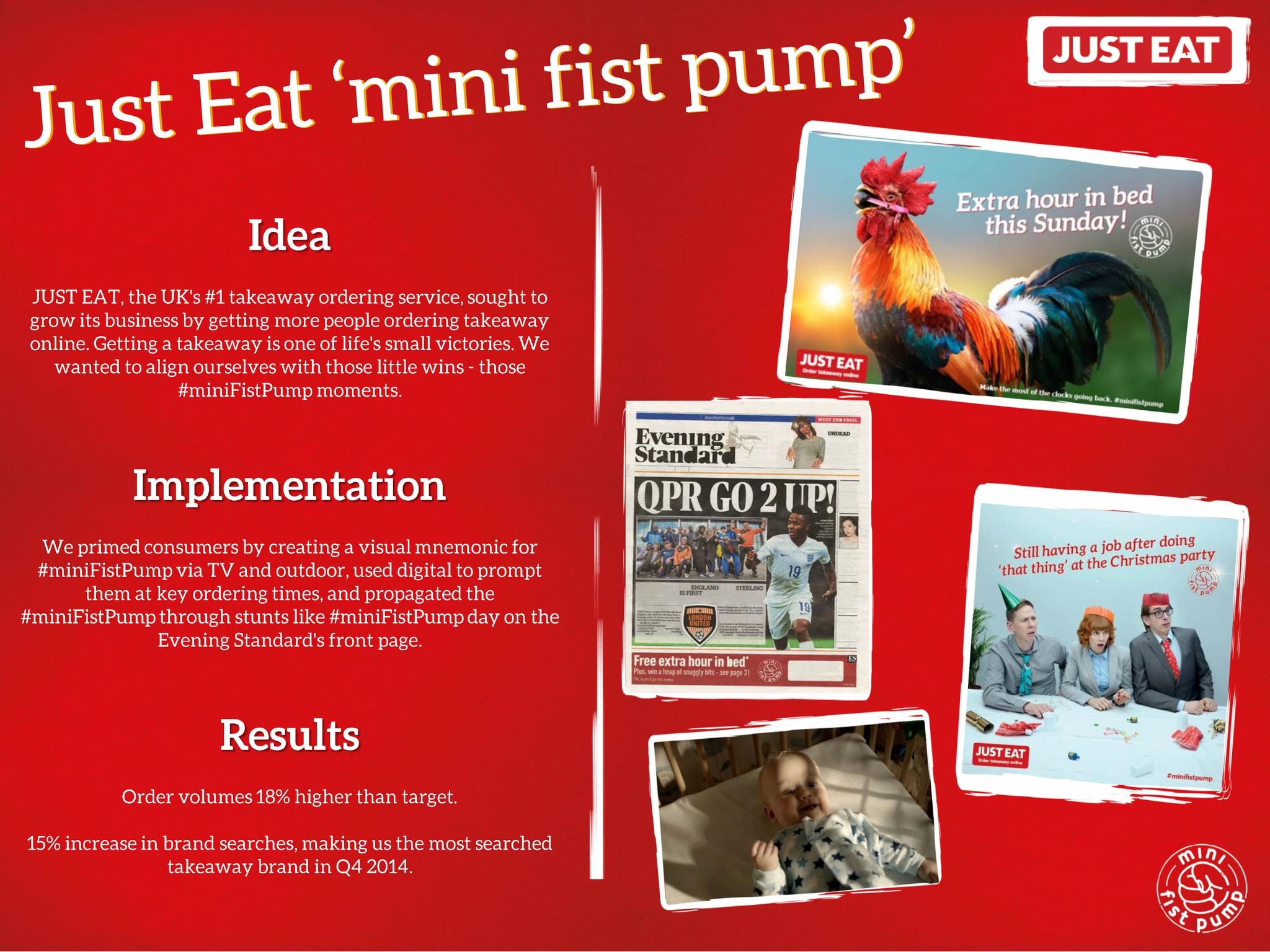 HOW JUST EAT GREW THEIR BUSINESS BY CAPTURING #MINIFISTPUMP MOMENTS