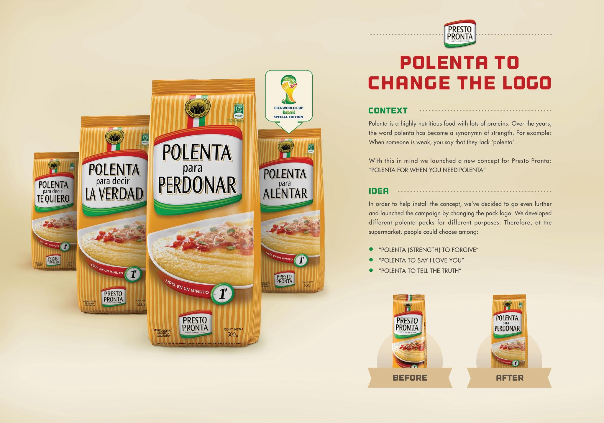 POLENTA TO CHANGE THE LOGO