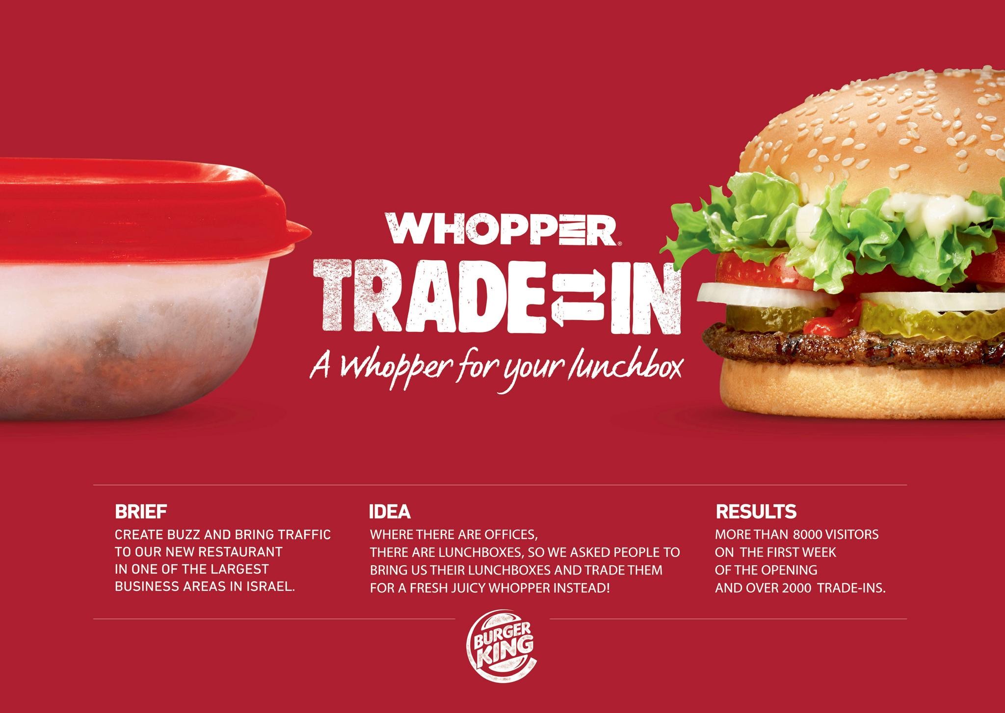 Whopper Trade in - A Whopper for your lunchbox