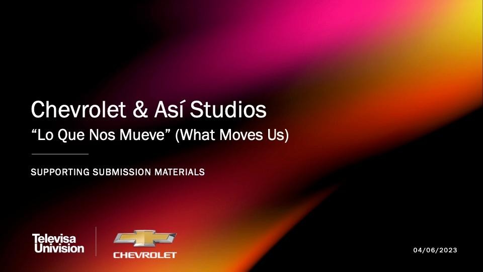 Chevy "What Moves Us"