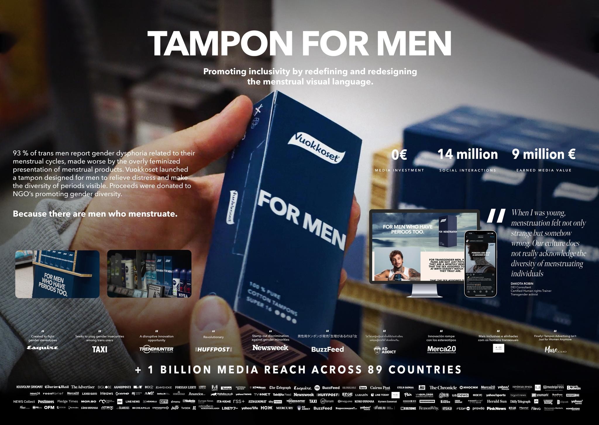 TAMPON FOR MENSTRUATION