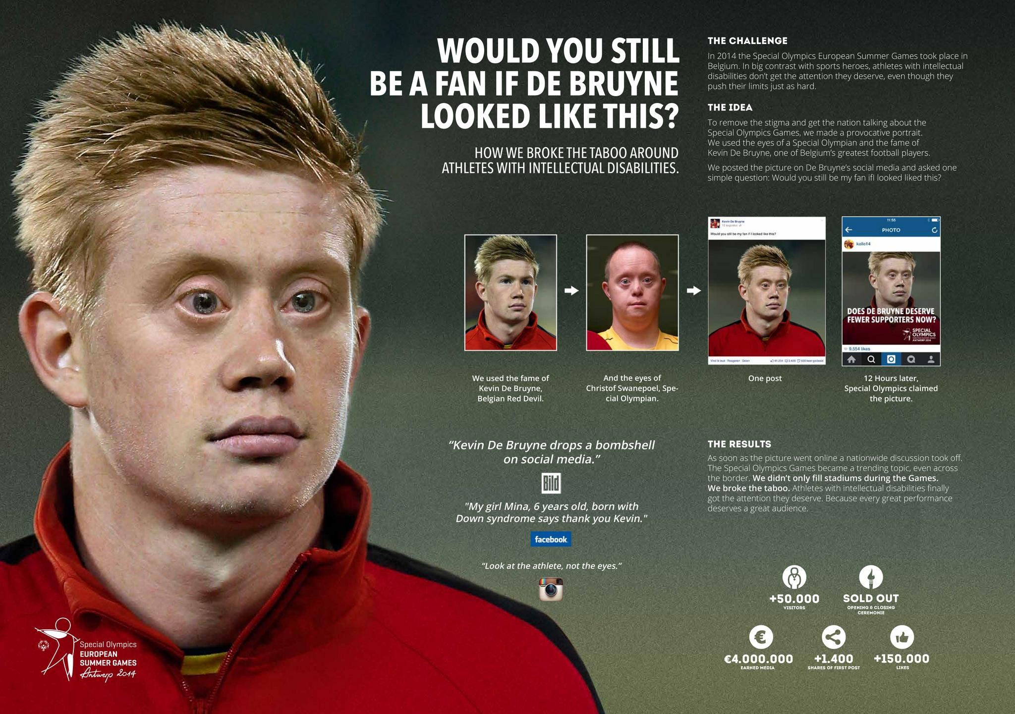 SPECIAL OLYMPICS - KEVIN DE BRUYNE | Entry | THE WORK