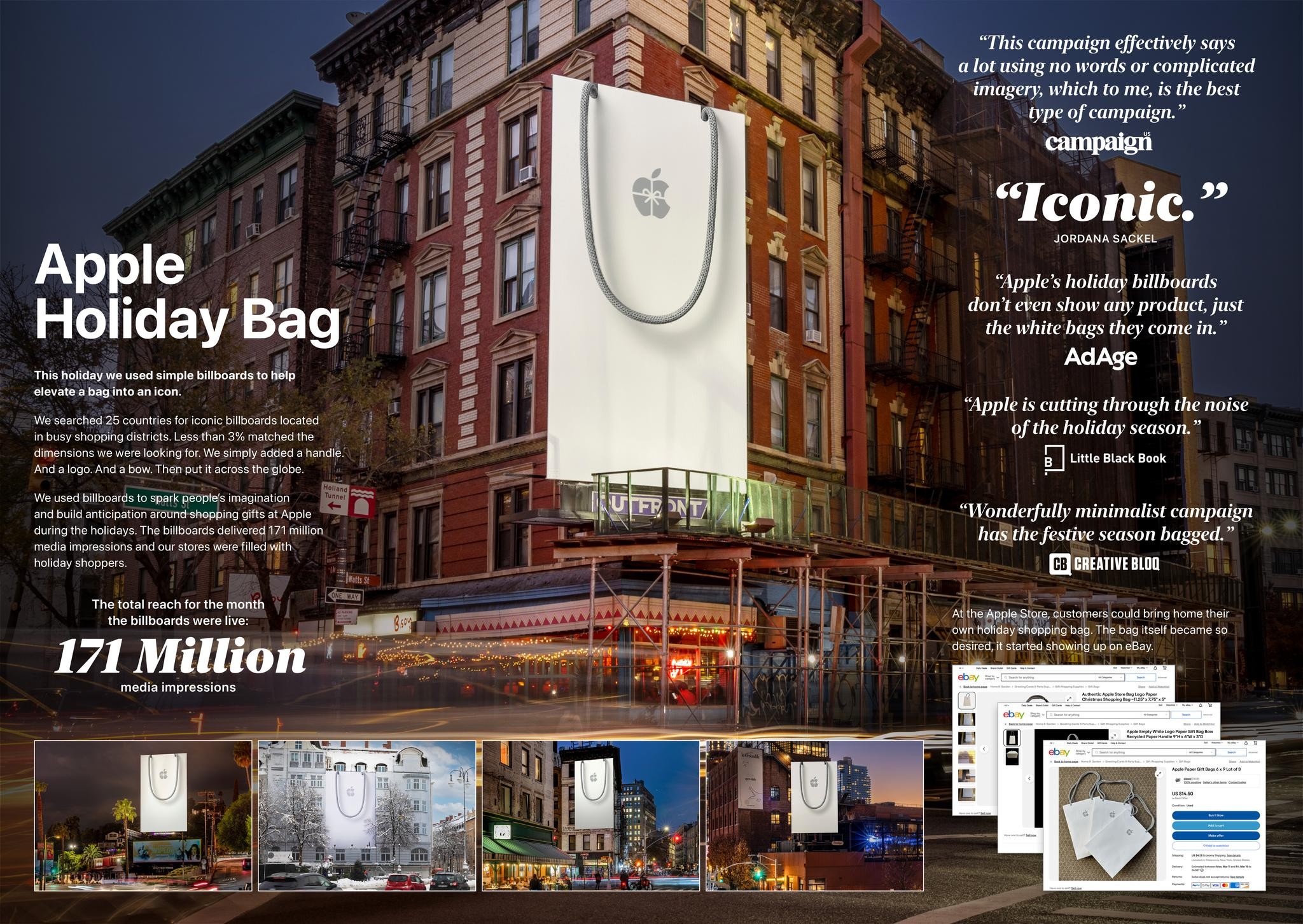 Apple Holiday Bags