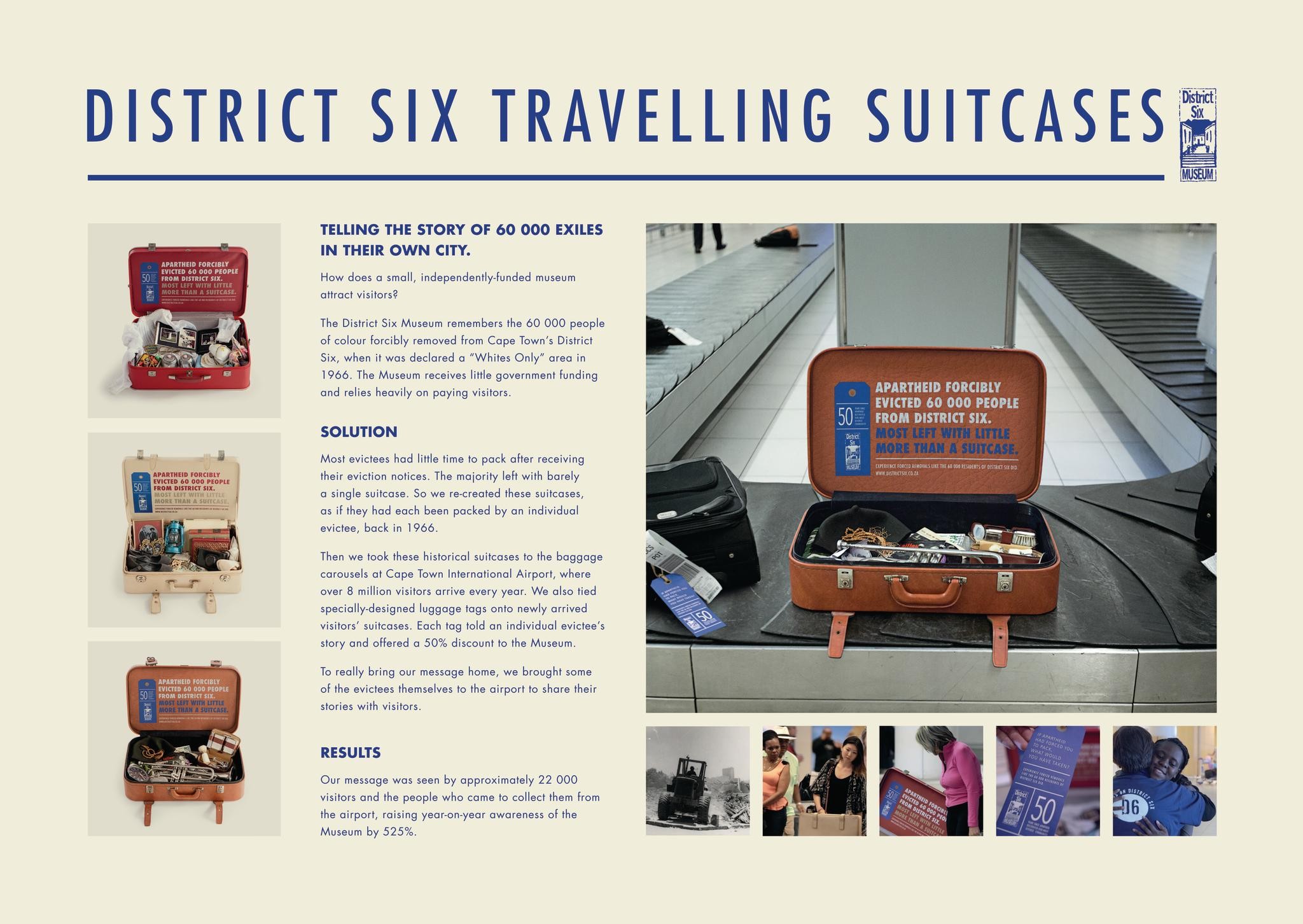 DISTRICT SIX TRAVELLING SUITCASES