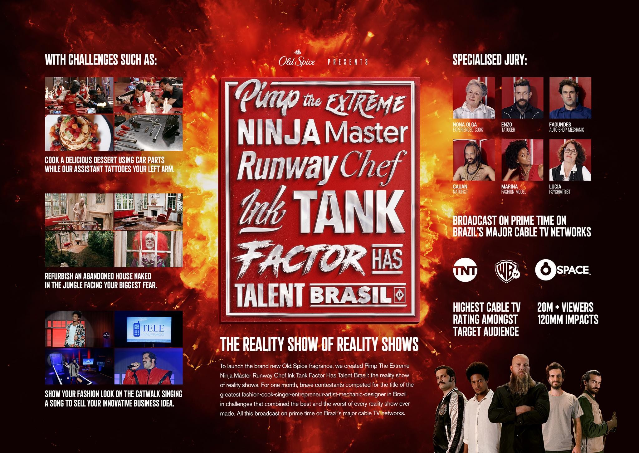 Pimp The Extreme Ninja Master Runway Chef Ink Tank Factor Has Talent Brasil