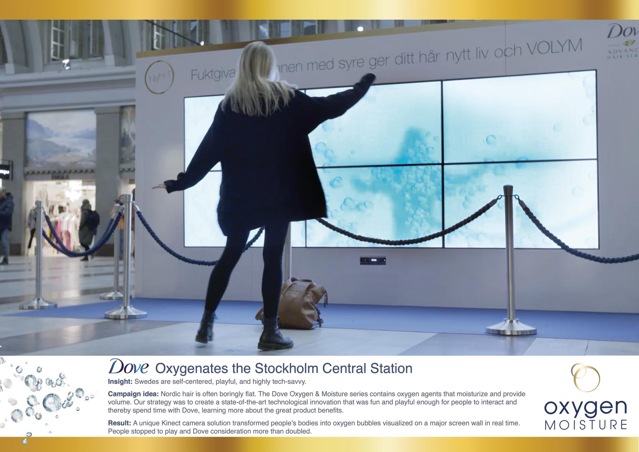 DOVE OXYGENATES THE STOCKHOLM CENTRAL STATION