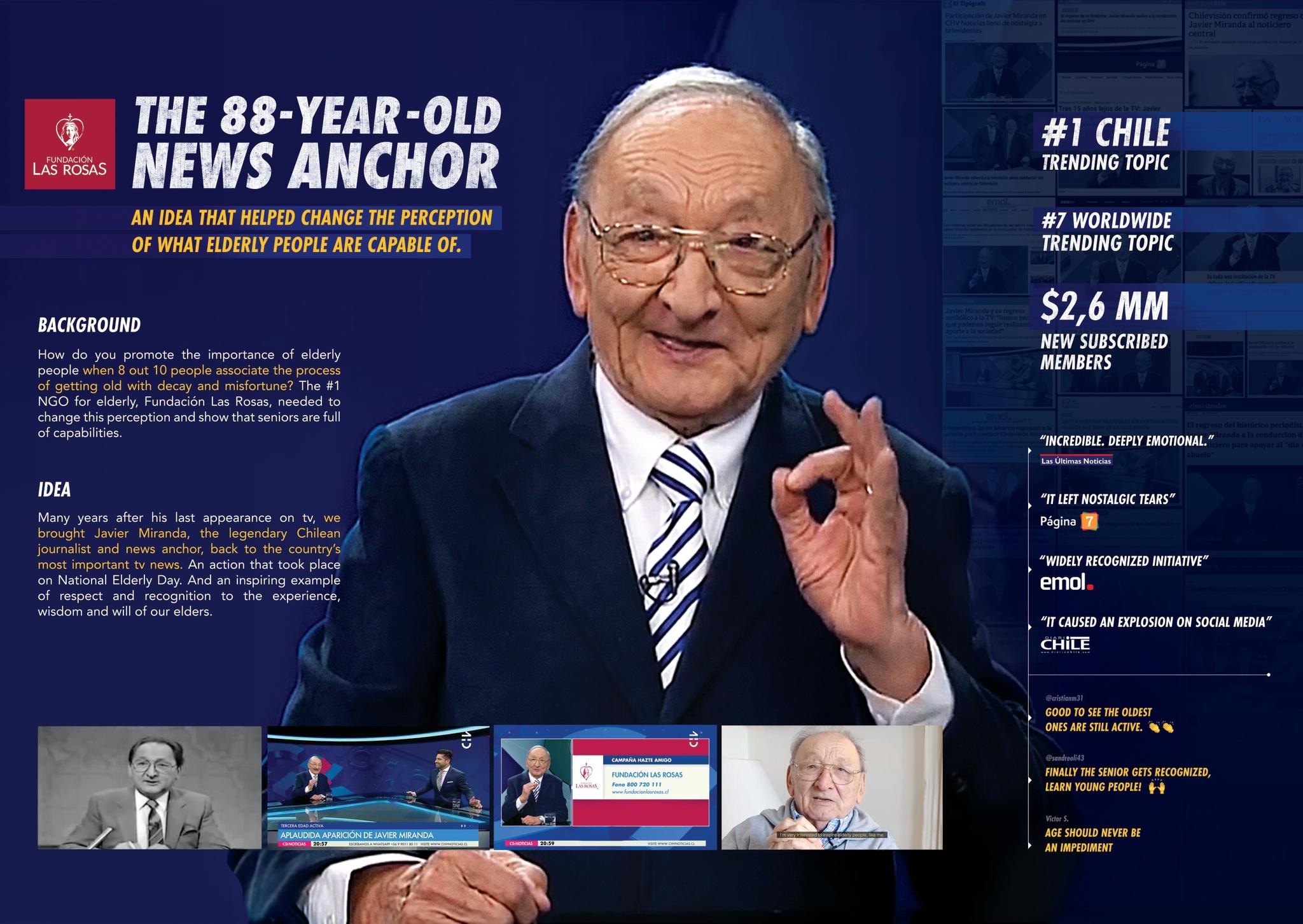 The Work | Lions Entry | 88 Year Old News Anchor