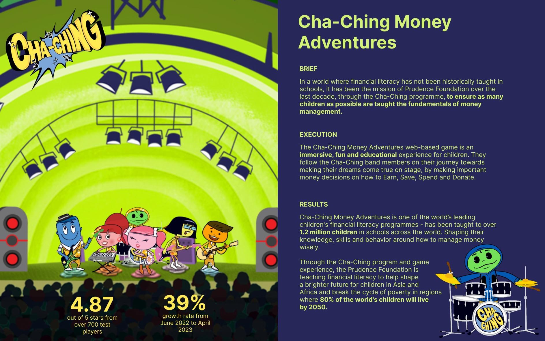 Cha Ching Money Adventures Campaign THE WORK