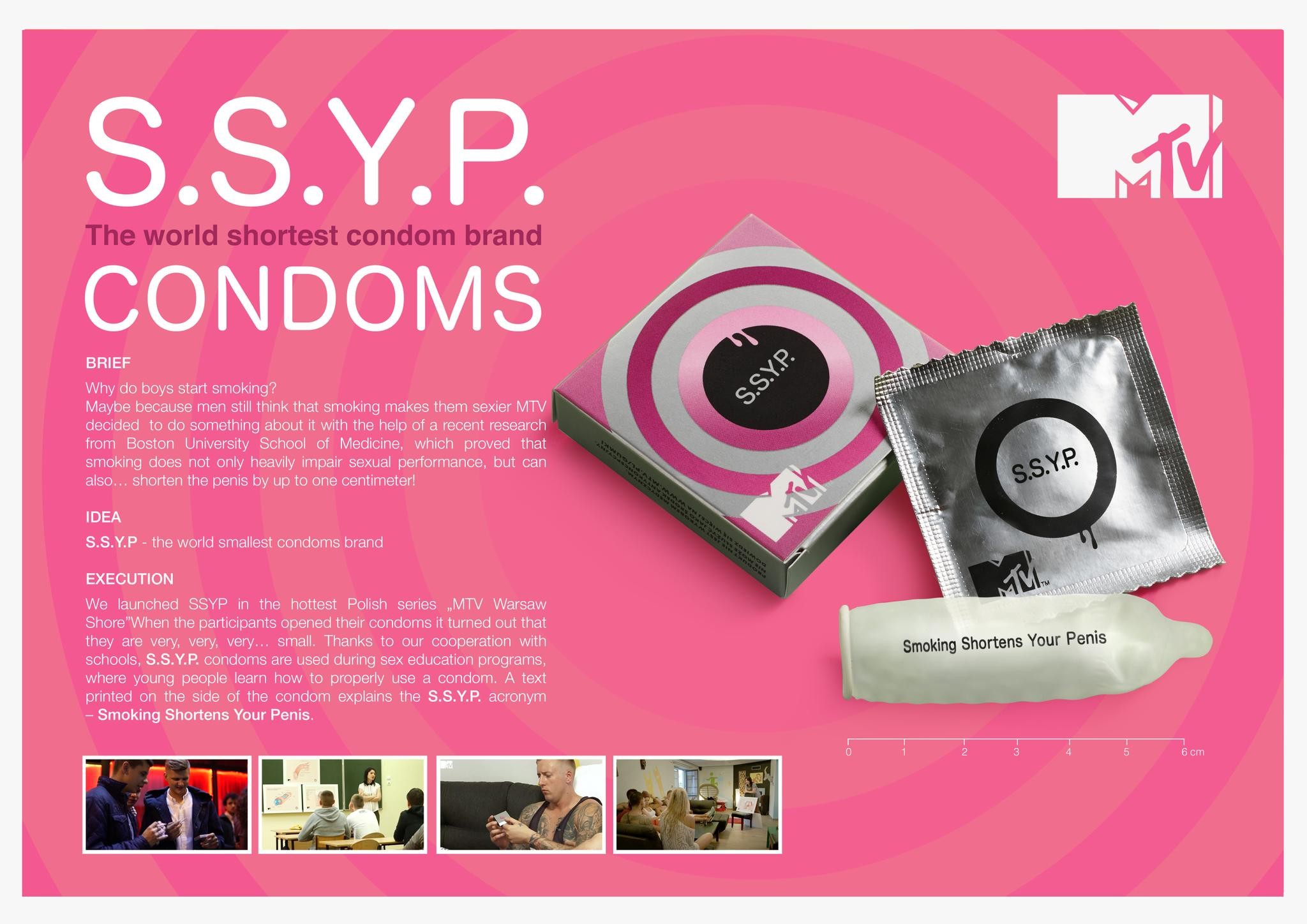 S.S.Y.P. - THE WORLD SHORTEST CONDOMS BRAND | Entry | THE WORK