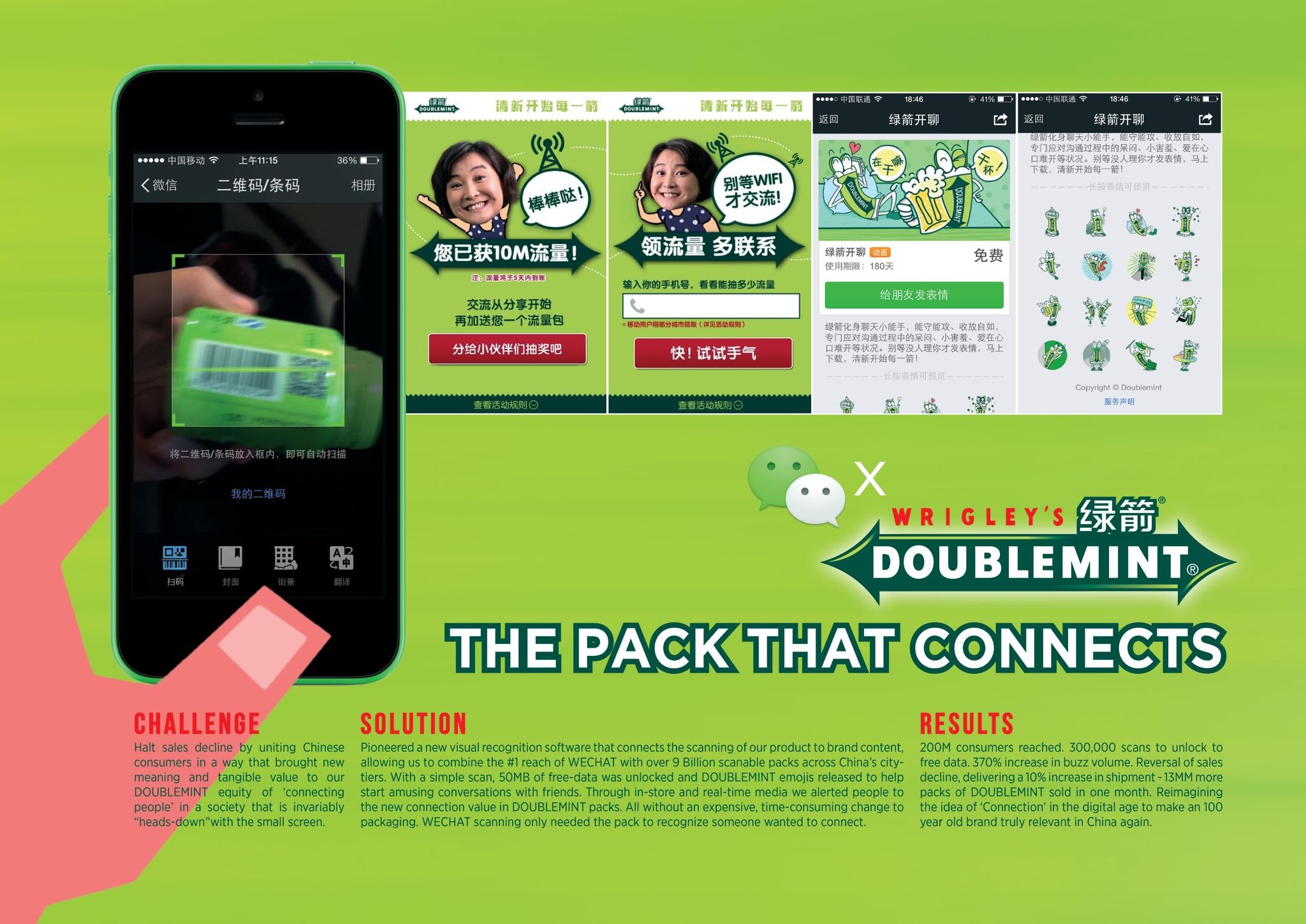 DOUBLEMINT ' THE PACK THAT CONNECTS'