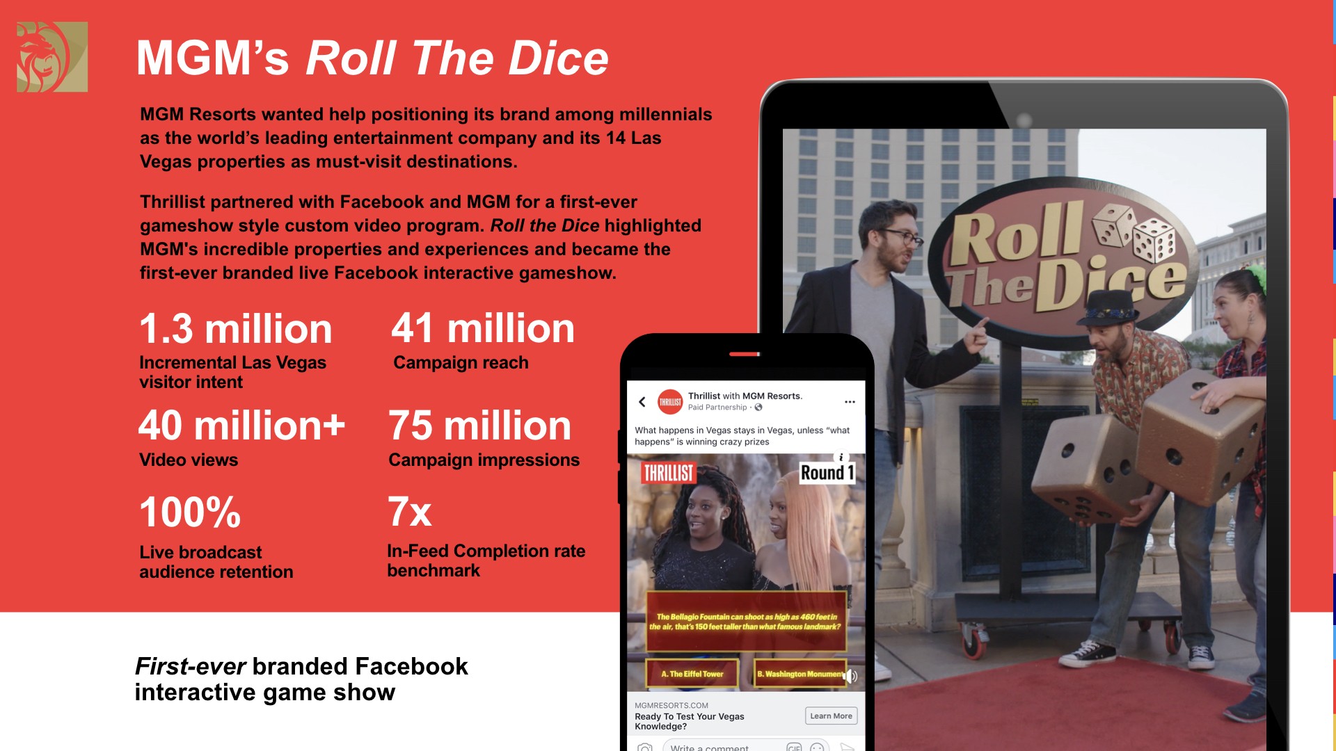Thrillist x MGM's "Roll The Dice" on Facebook