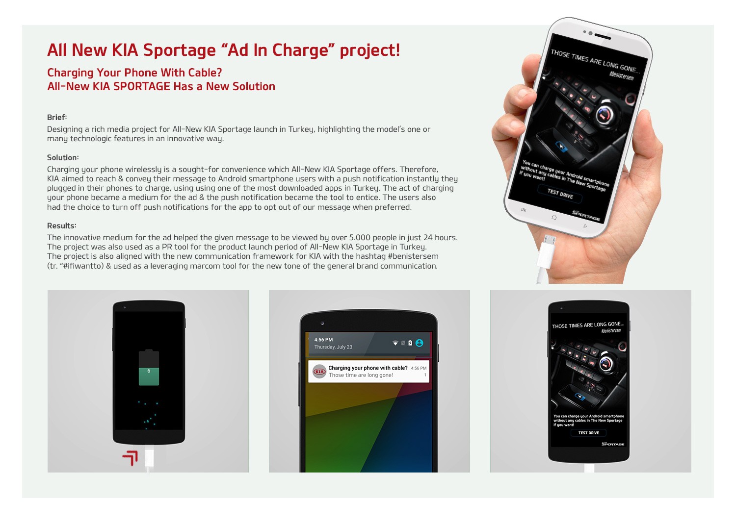 The New KIA Sportage “Ad In Charge” project!