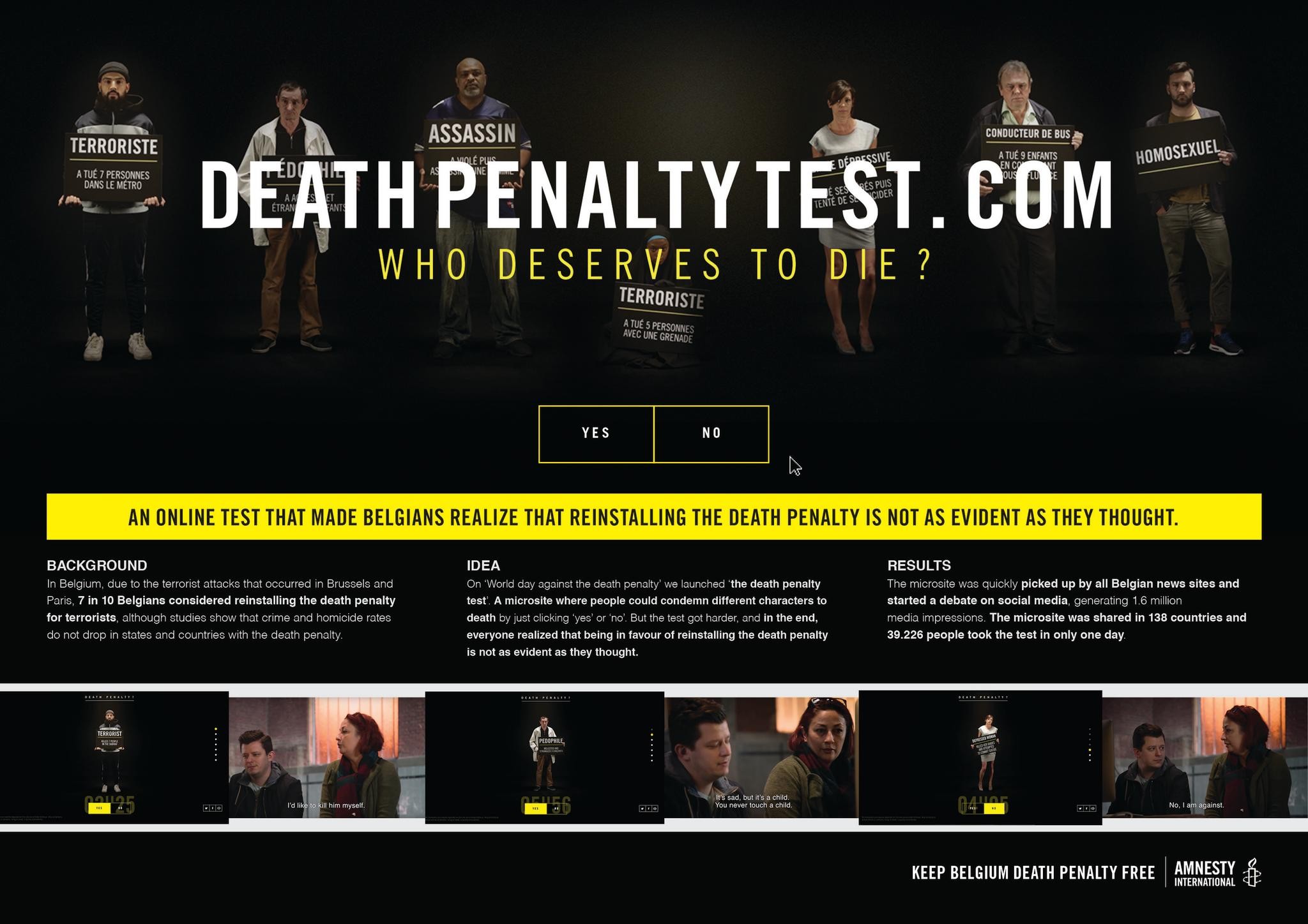 The Death Penalty Test