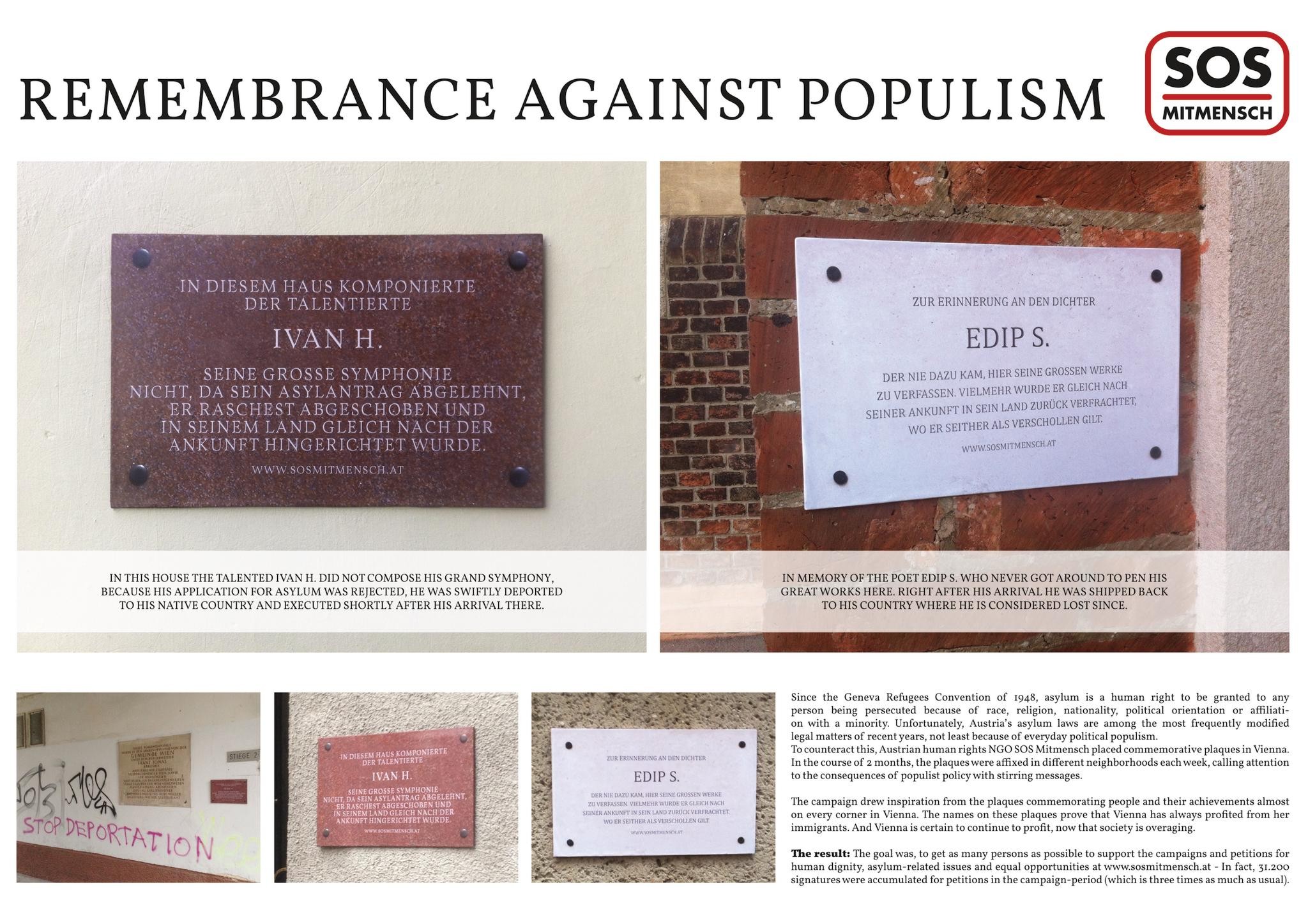 COMMEMORATIVE PLAQUES