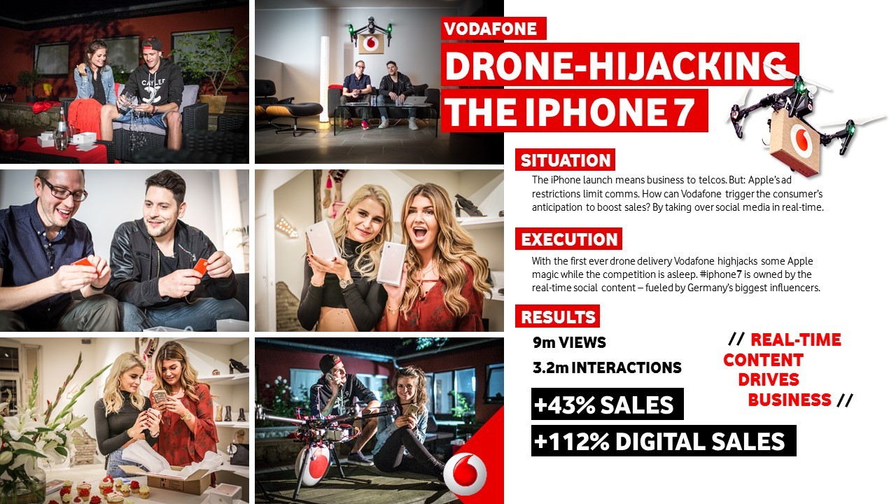 Drone-hijacking the iPhone 7